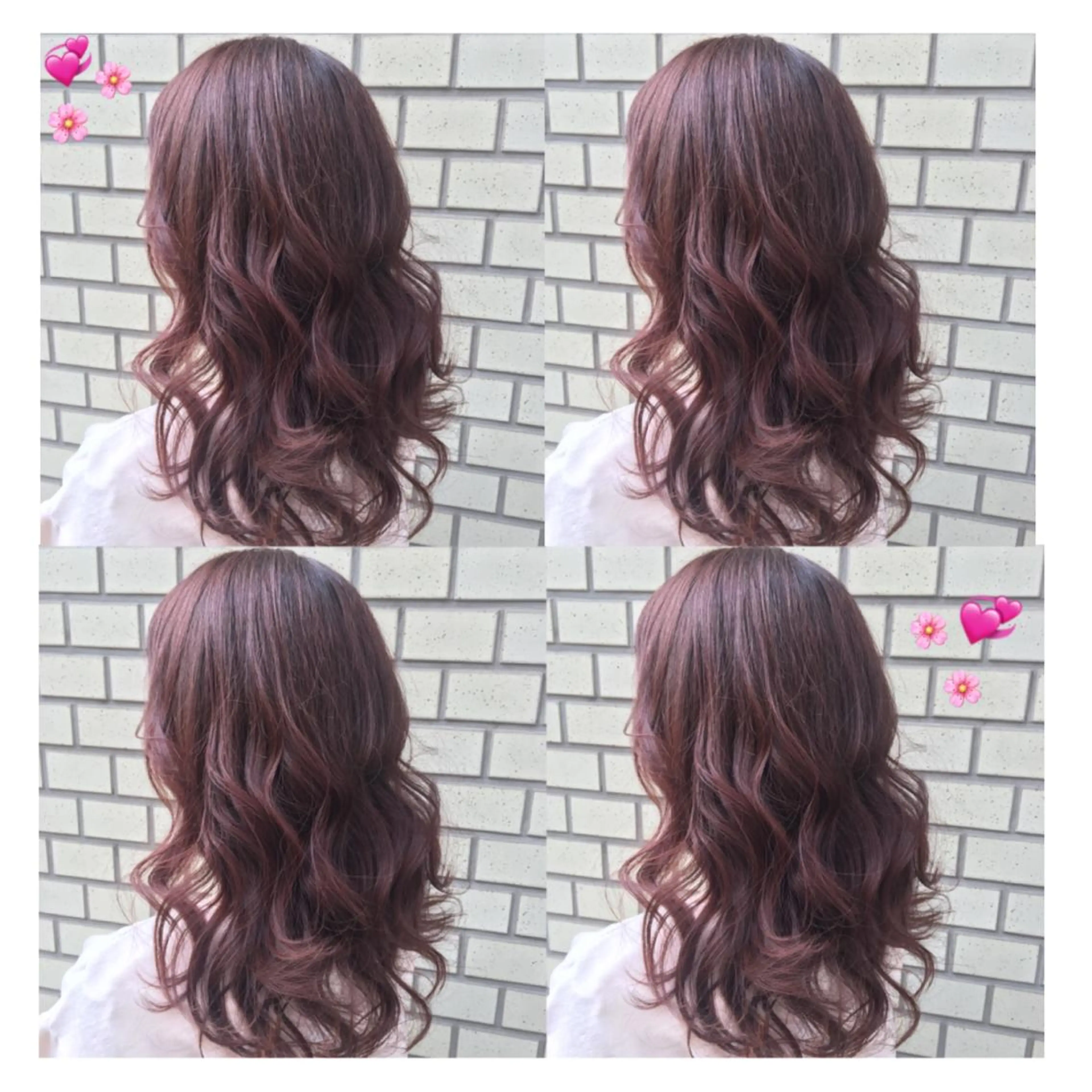 セミロング カラー イルミナカラー パープルカラー 韓国ヘア得意❤︎森澤 悠佳のヘアスタイル