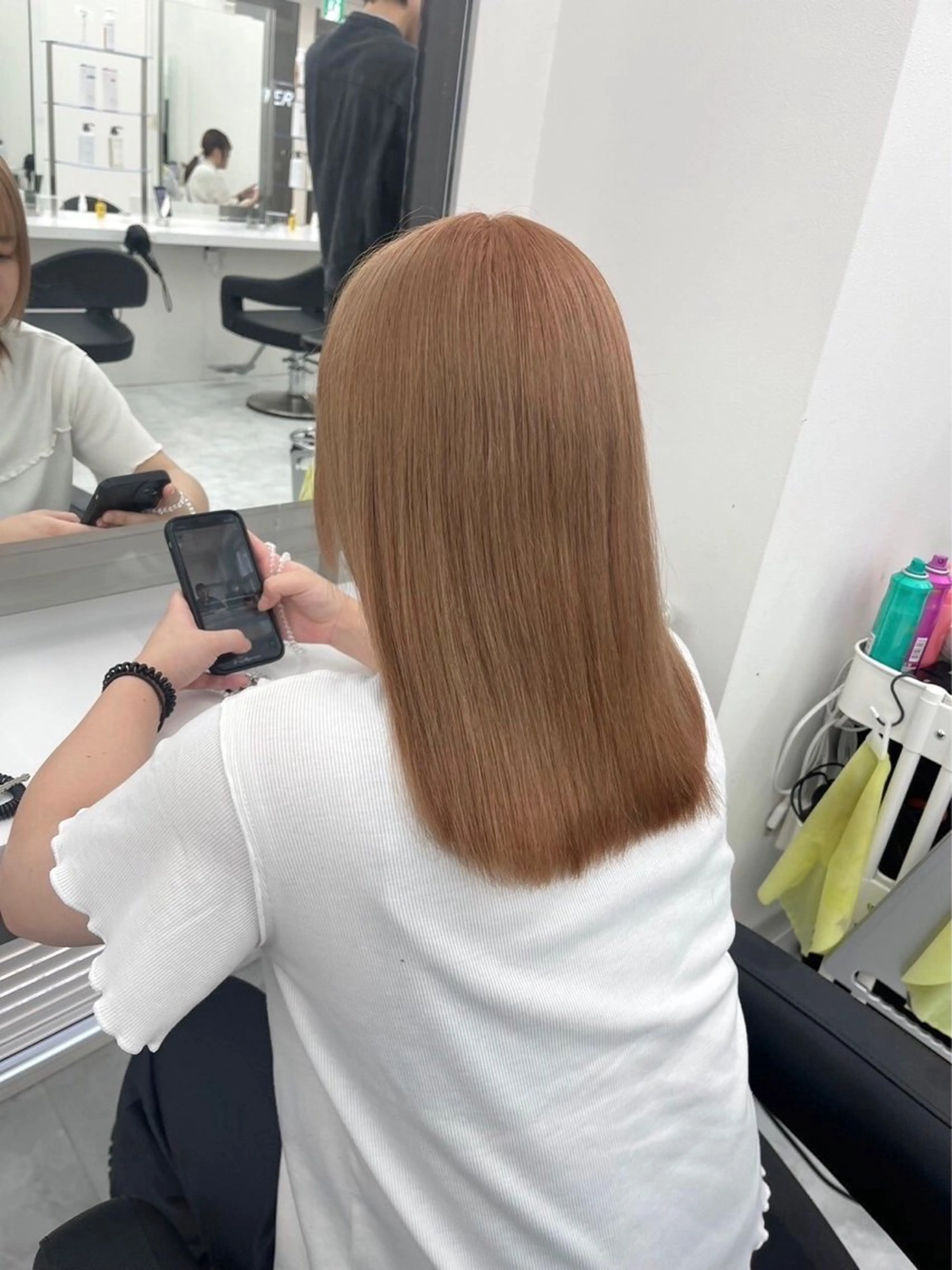 【🍯ミニモ限定🍯】トレンドワンカラー➕酸熱トリートメントの写真