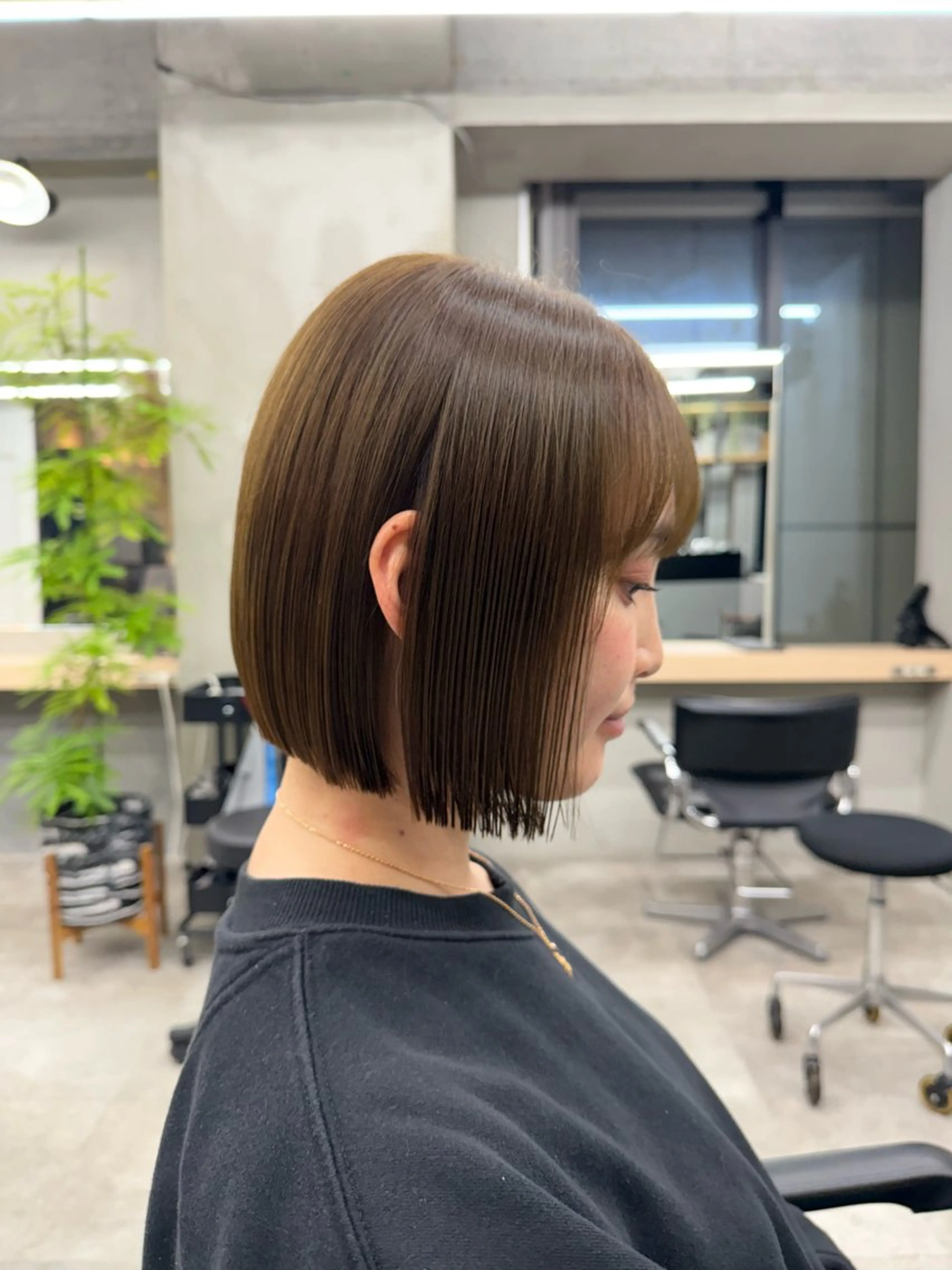 ショート カット ヘアカラー 髪質改善/美髪矯正/ 小顔ボブNANAのヘアスタイル