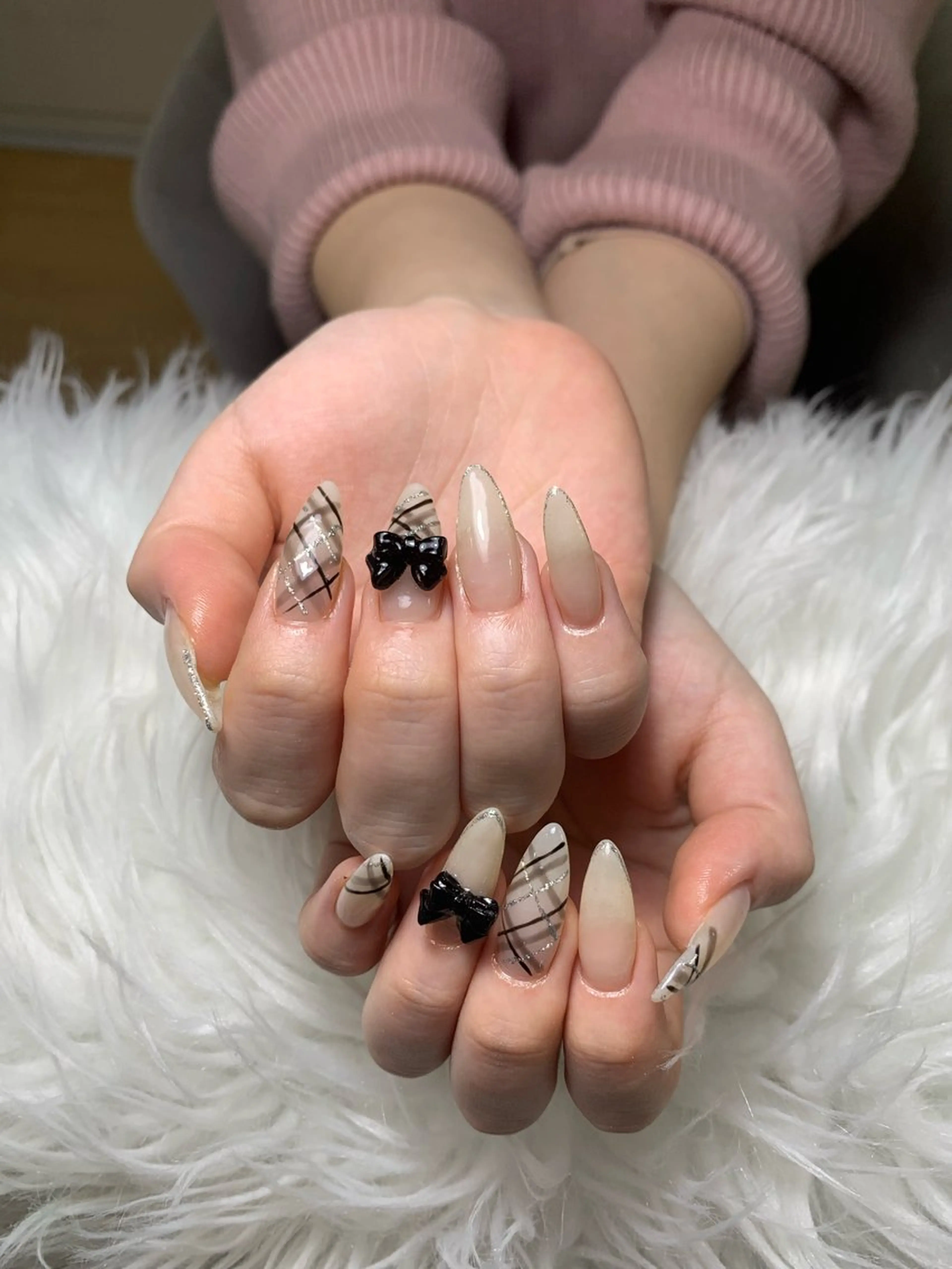 ネイル アートネイル ジェルネイル マグネットネイル ニュアンスネイル シンプルネイル ハンドネイル Ryunail所属・Ryu Nail NekoChanのネイルデザイン