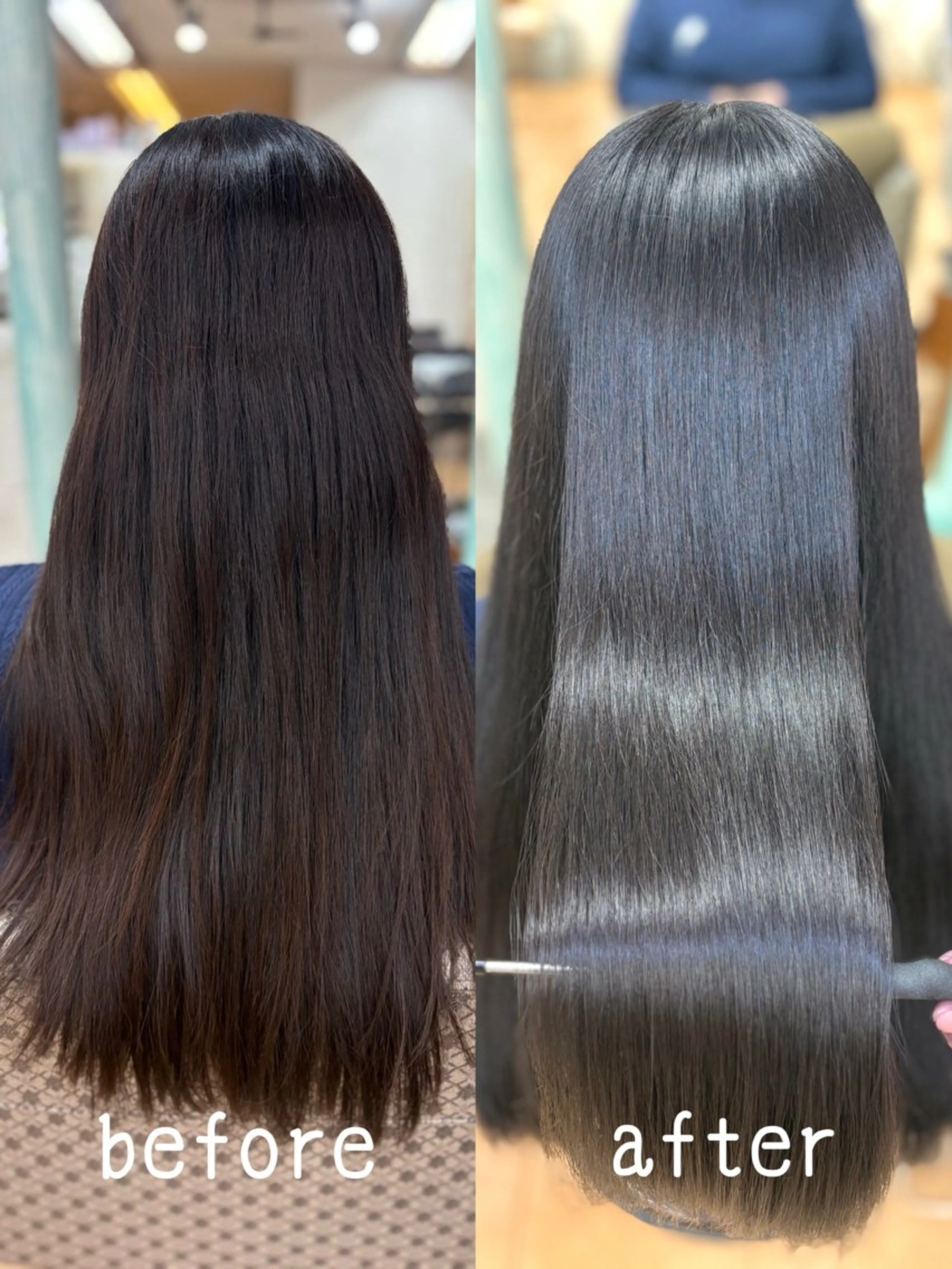 ロング ヘアカラー 縮毛矯正 髪質改善/艶髪 ☘️ANのヘアスタイル