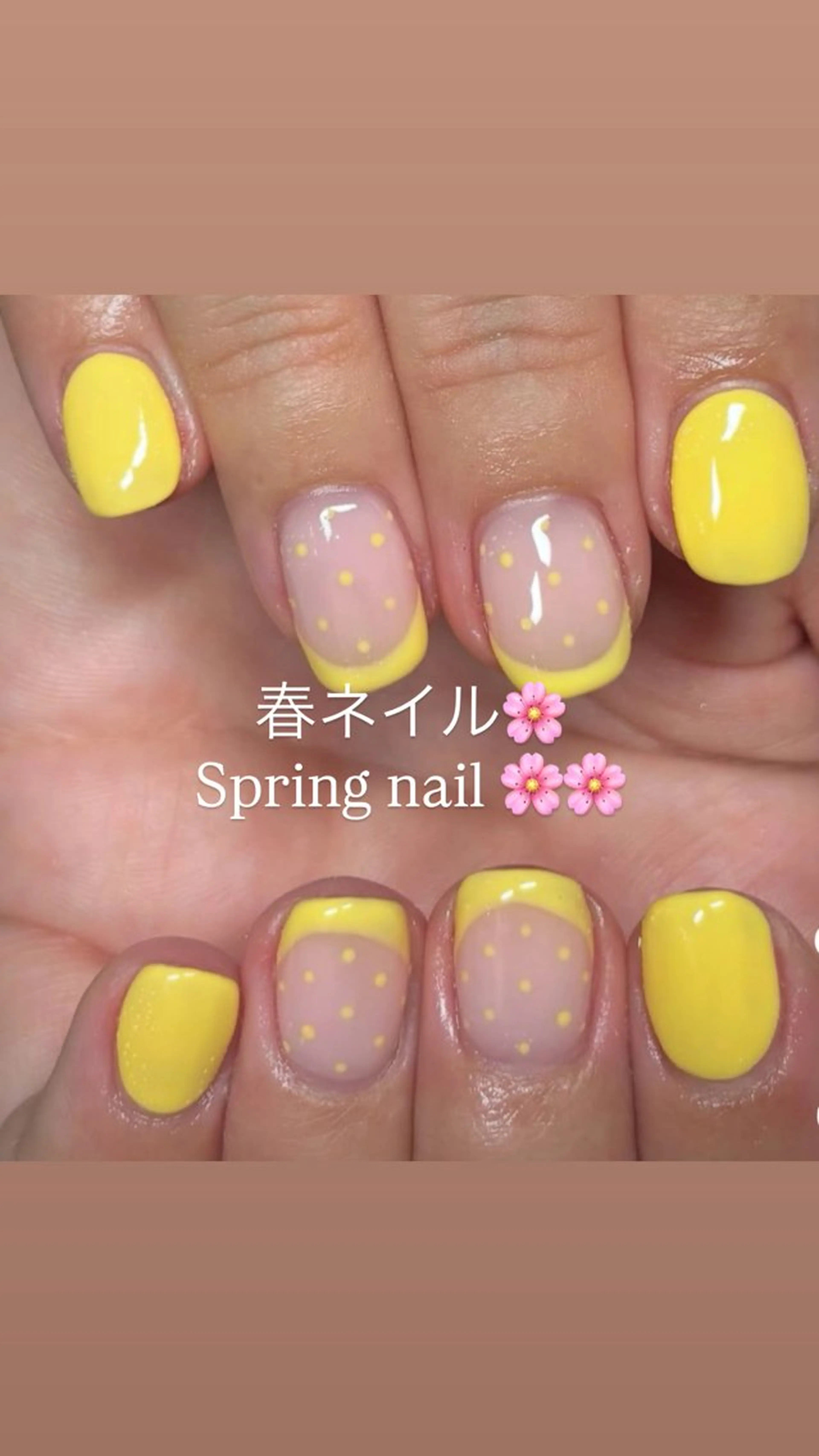 🆕☘️💛お任せ春ネイル☘️🆕💛3月9日​〜​🌸🪾の写真