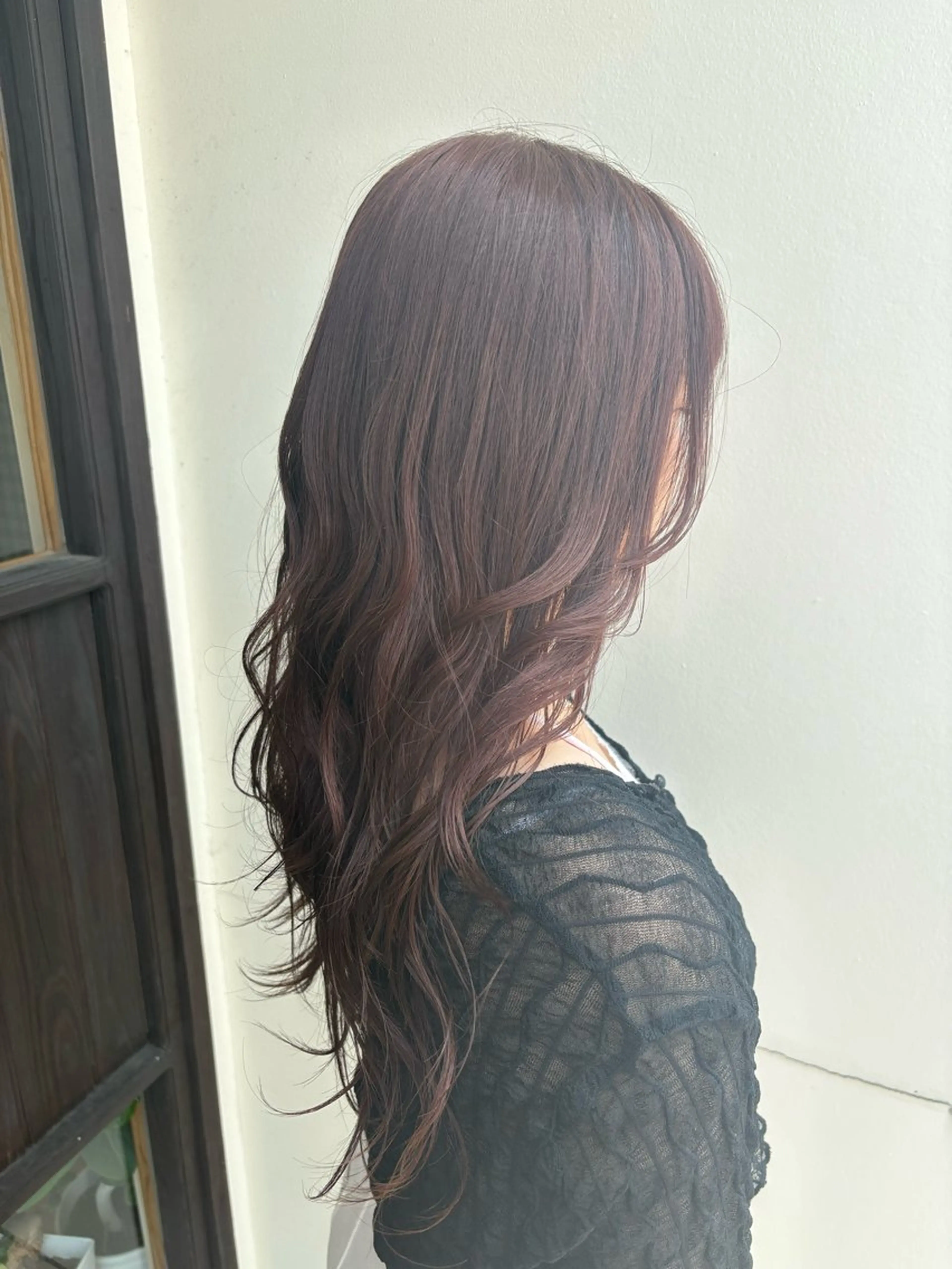 ロング カラー カット ヘアカラー 松田 遥香のヘアスタイル