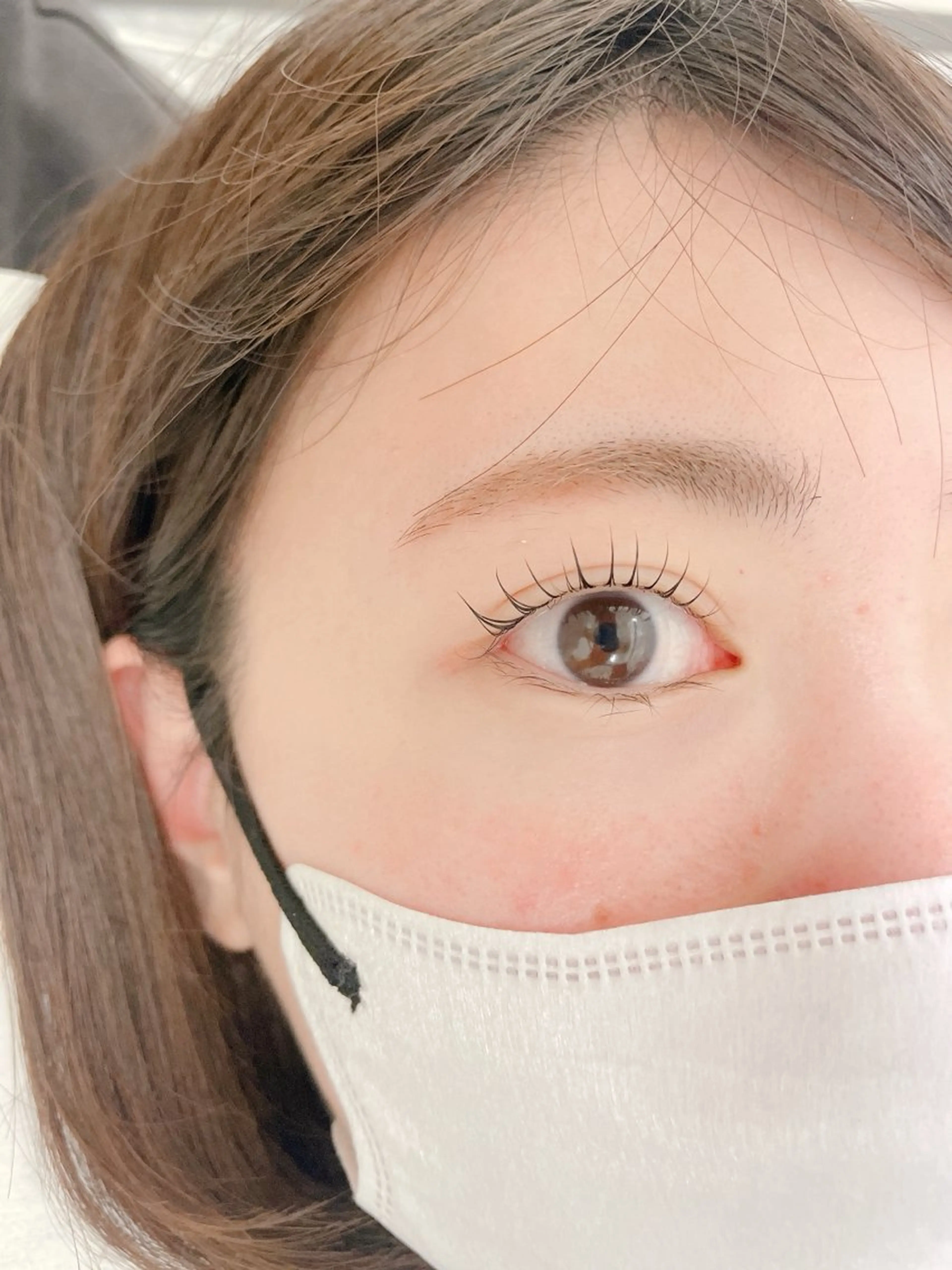 マツエク・マツパ ナチュラル 一重×まつ毛パーマ マツパ 桜 杏奈のマツエク・マツパデザイン