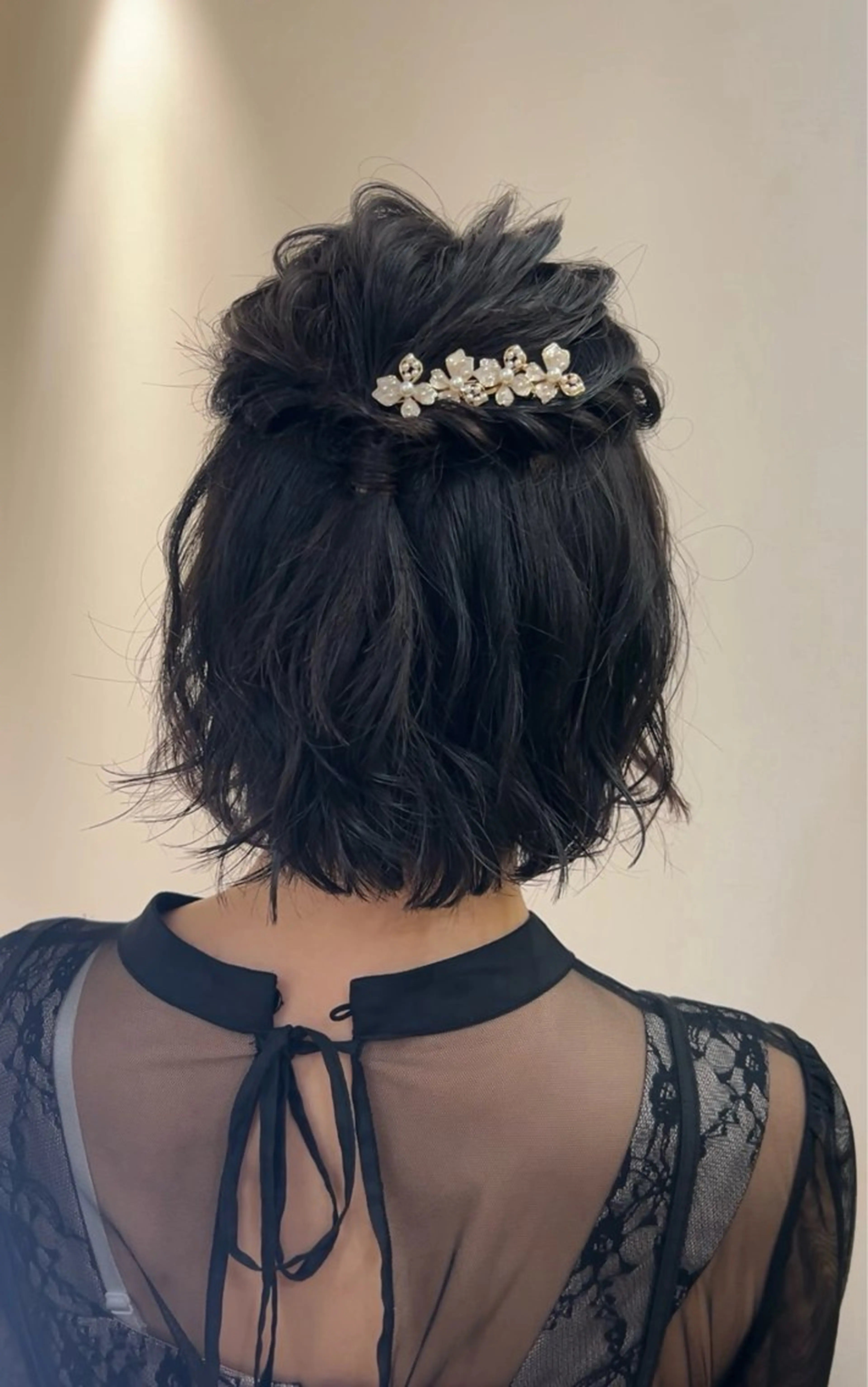 ショート ボブ ヘアセット hub hair レイヤー/透明感のヘアスタイル