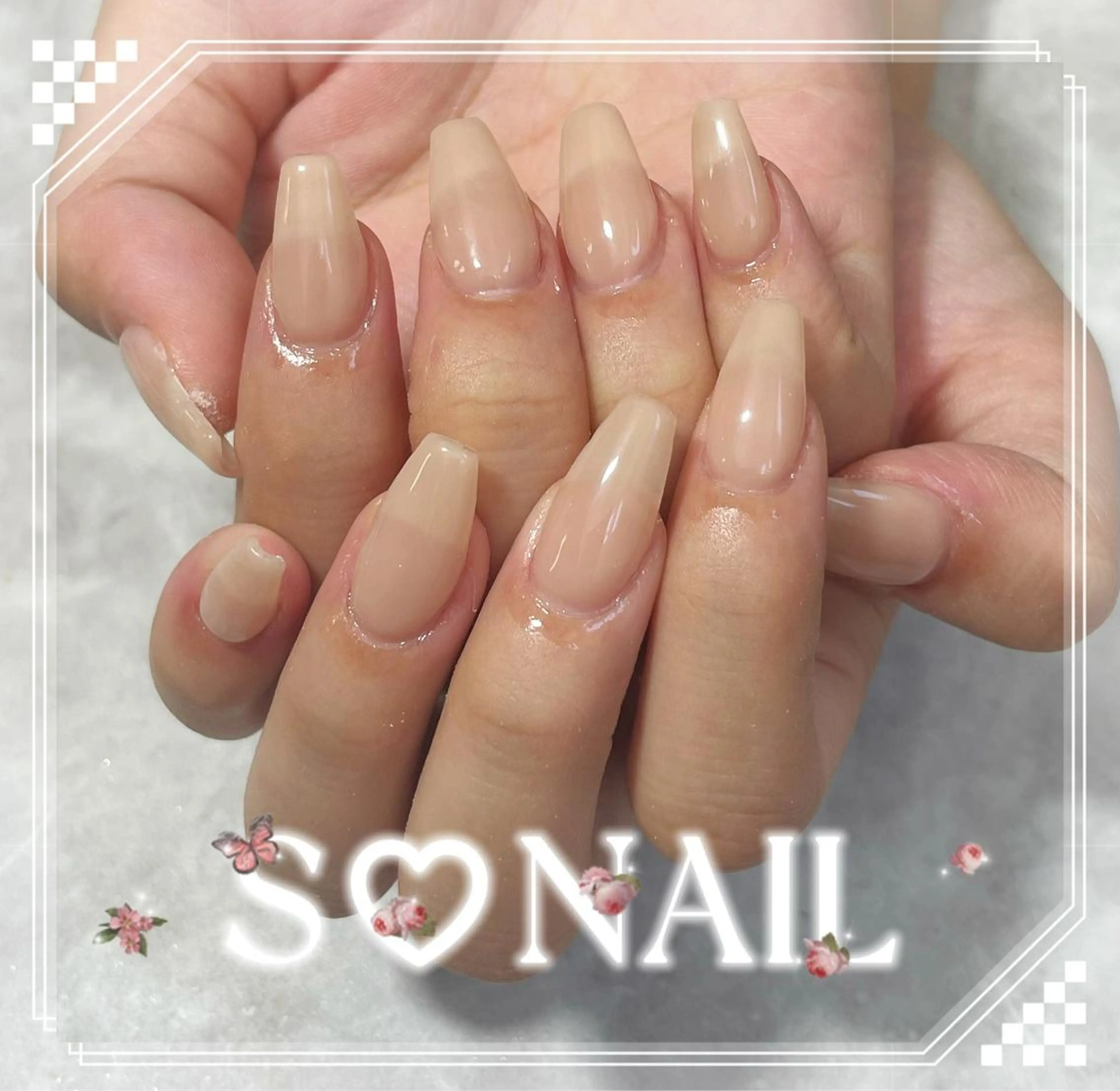 ネイル ワンカラーネイル ハンドネイル S♡NAIL所属・S.NAIL Suuのネイルデザイン