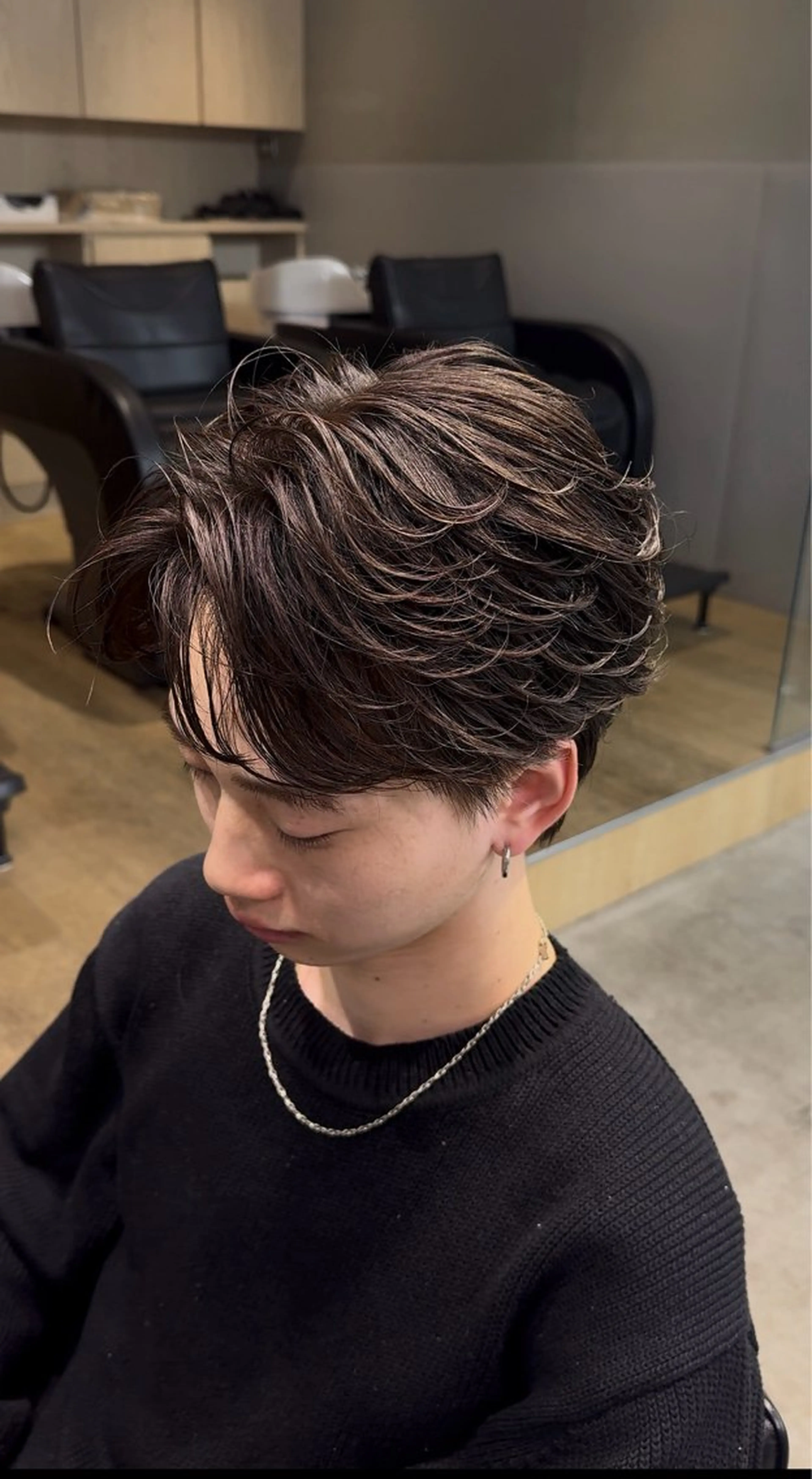 ショート パーマ カット パーマ fifth天神パーマ メンズ特化/虎太郎のヘアスタイル