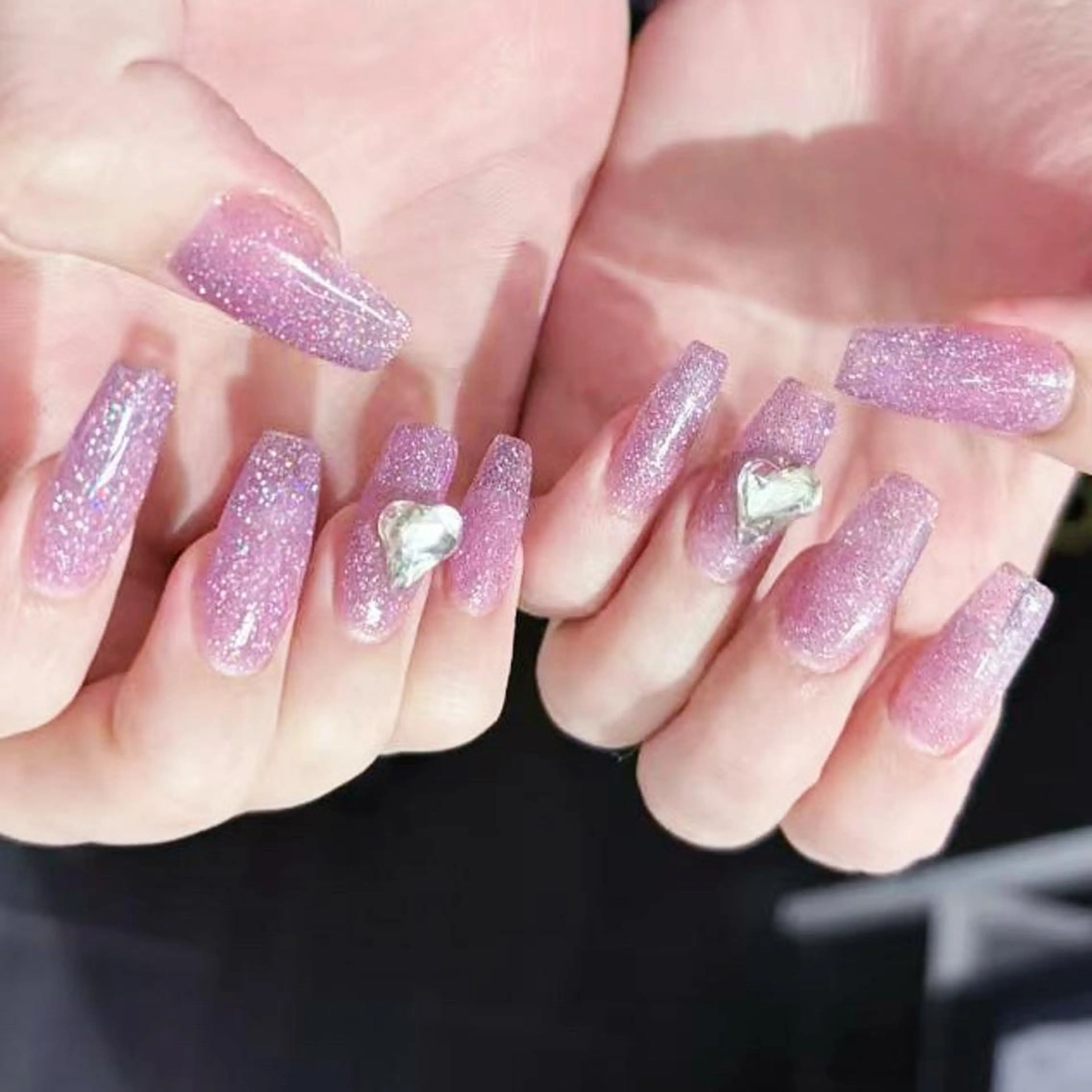 ネイル アートネイル オーロラネイル ガーリー キラキラネイル 韓国ネイル ハンドネイル Diamond NAIL✨のネイルデザイン