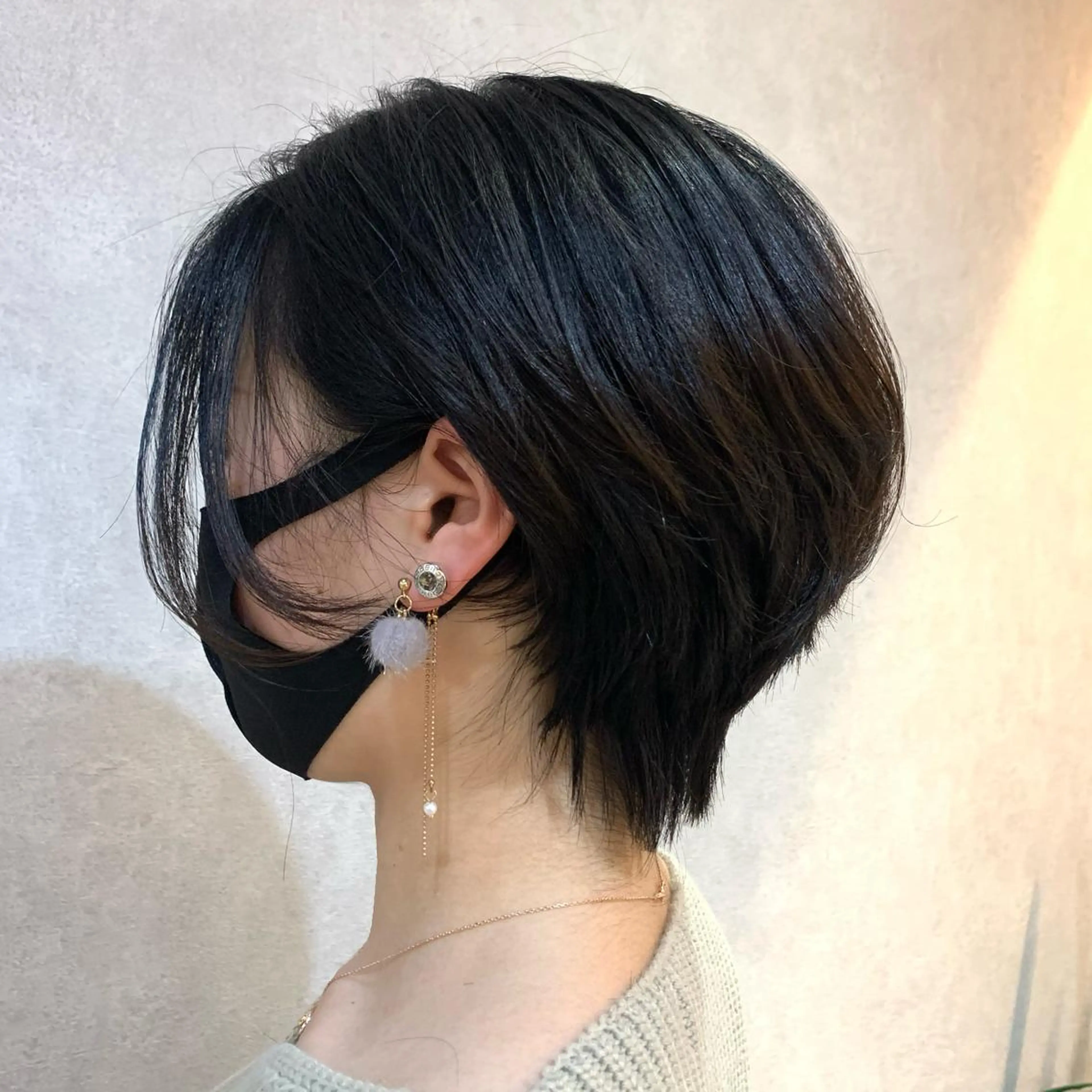 ショート ショートボブ ボブ ショートヘア 小顔レイヤー/ 透明感カラー/増田のヘアスタイル