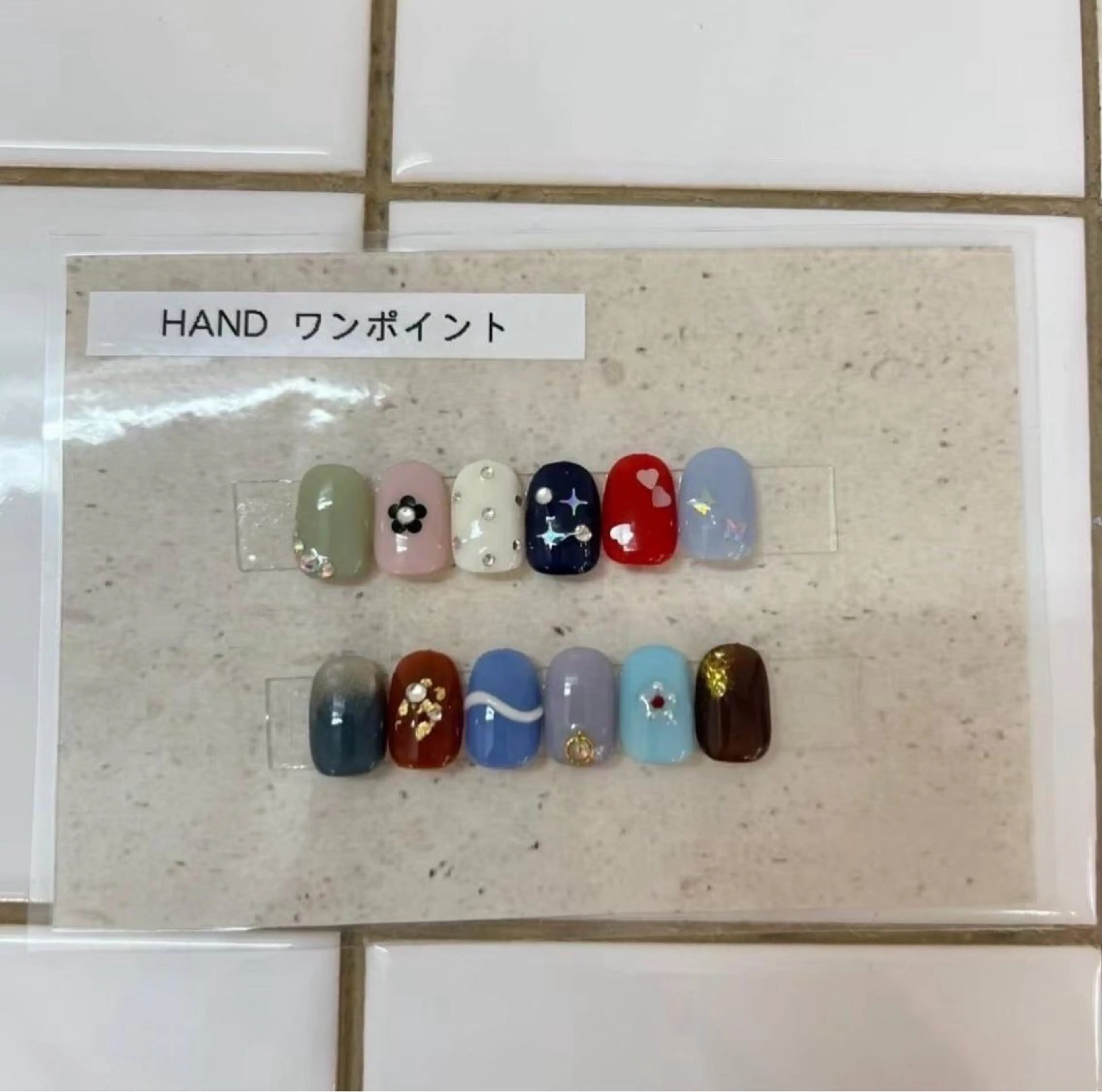 hand【オフあり】ワンカラーorラメ1色orラメグラ＋ワンポイント🎀の写真