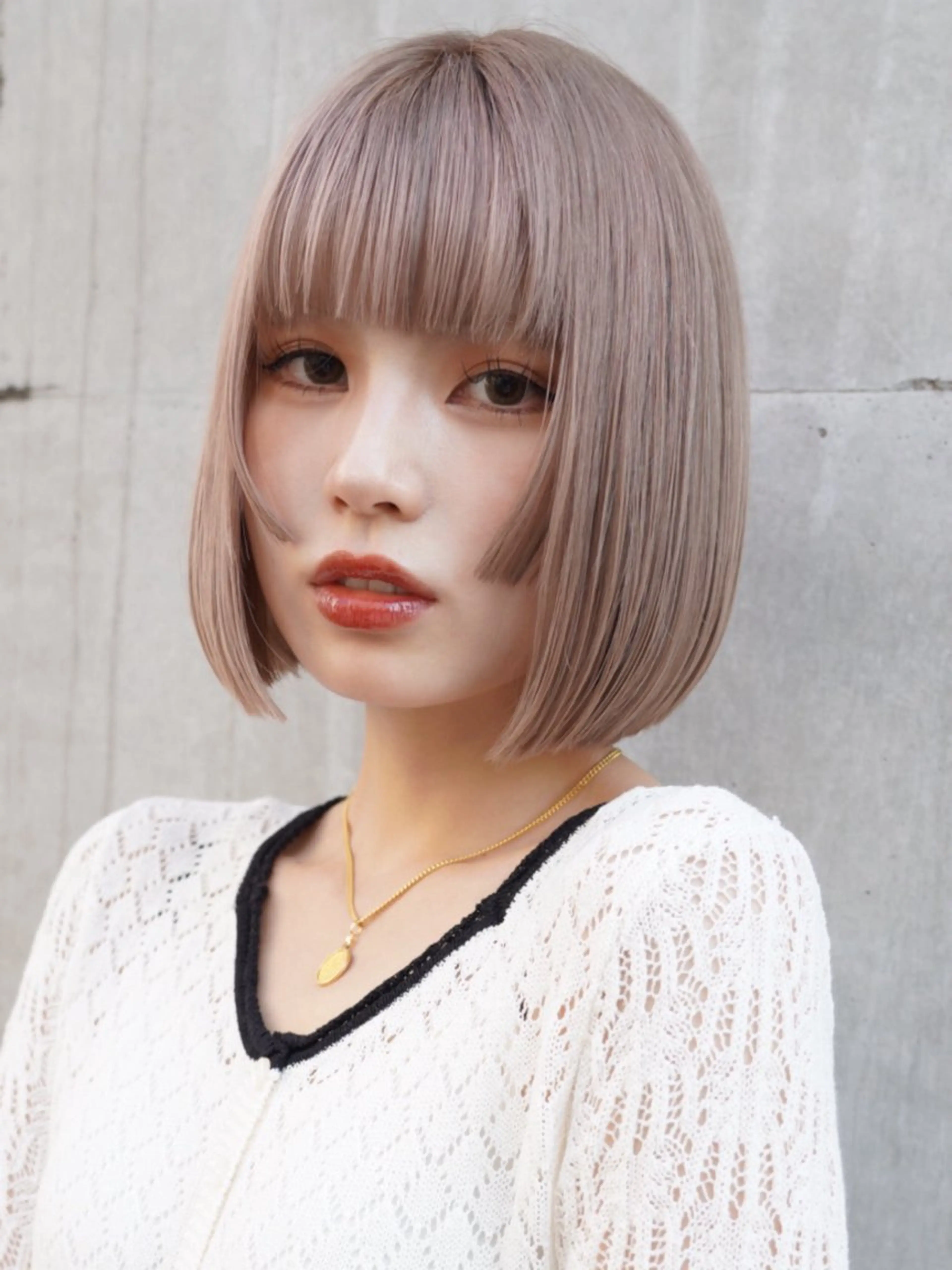 ショート カラー 切りっぱなしボブ ハイトーンカラー ボブ 🌟ショート特化 美容師🌟ジョセフのヘアスタイル