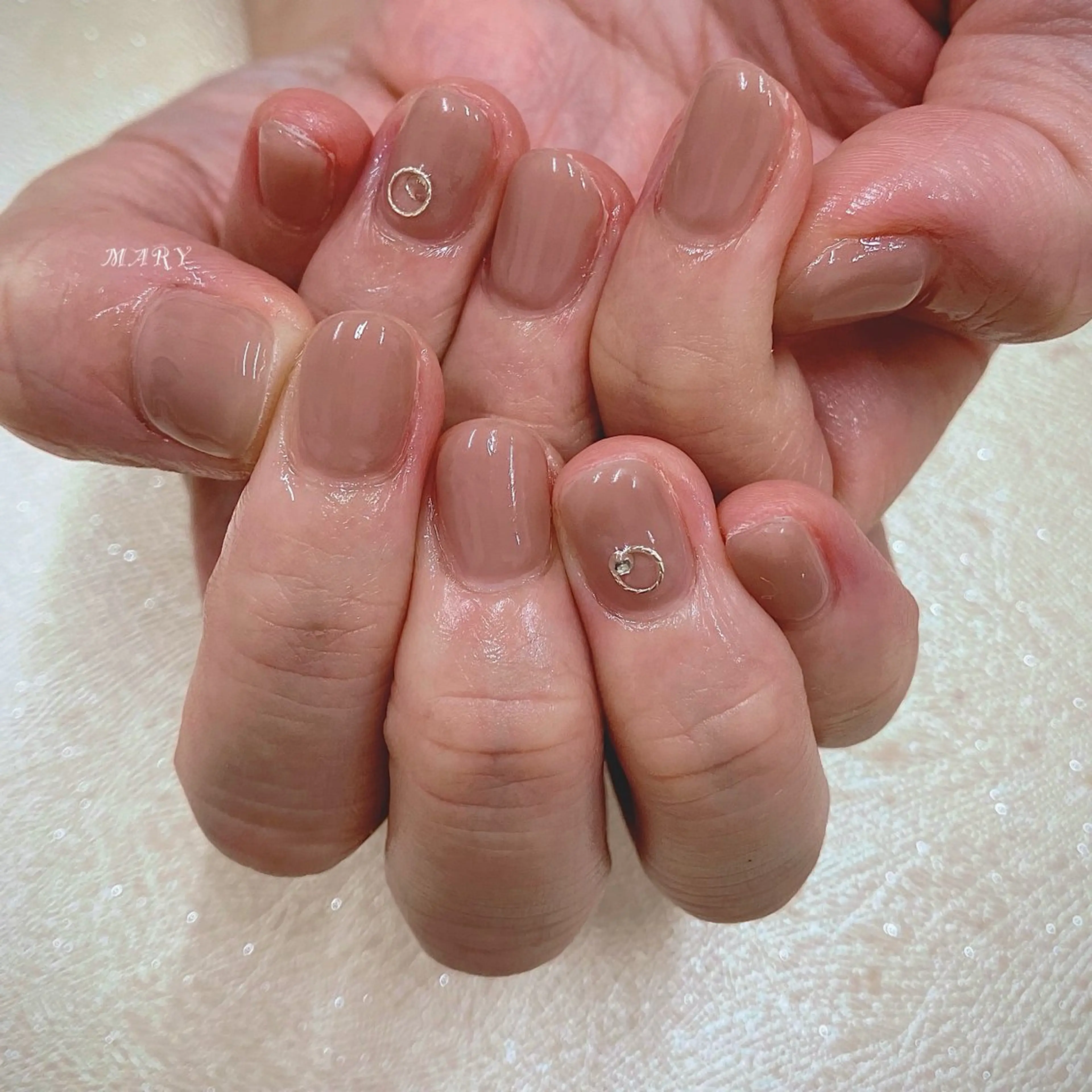 ネイル ニュアンスネイル オフィスネイル ワンカラーネイル ハンドネイル Mary nail所属・Mary nail .narumiのネイルデザイン