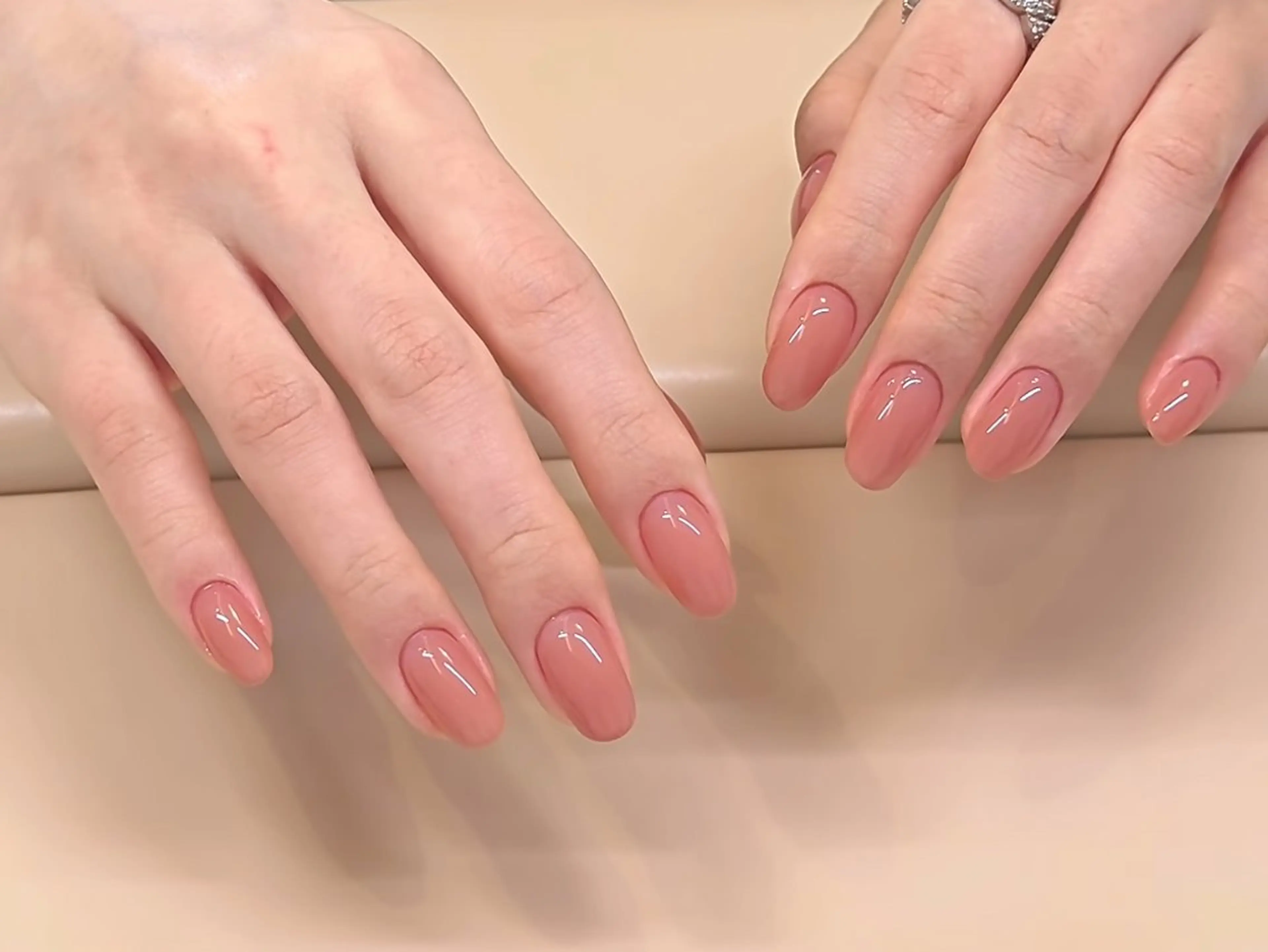 ネイル チークネイル 成人式 フレンチネイル グラデーション 氷ネイル・うるうるネイル ハンドネイル DUO MI所属・キ キのネイルデザイン