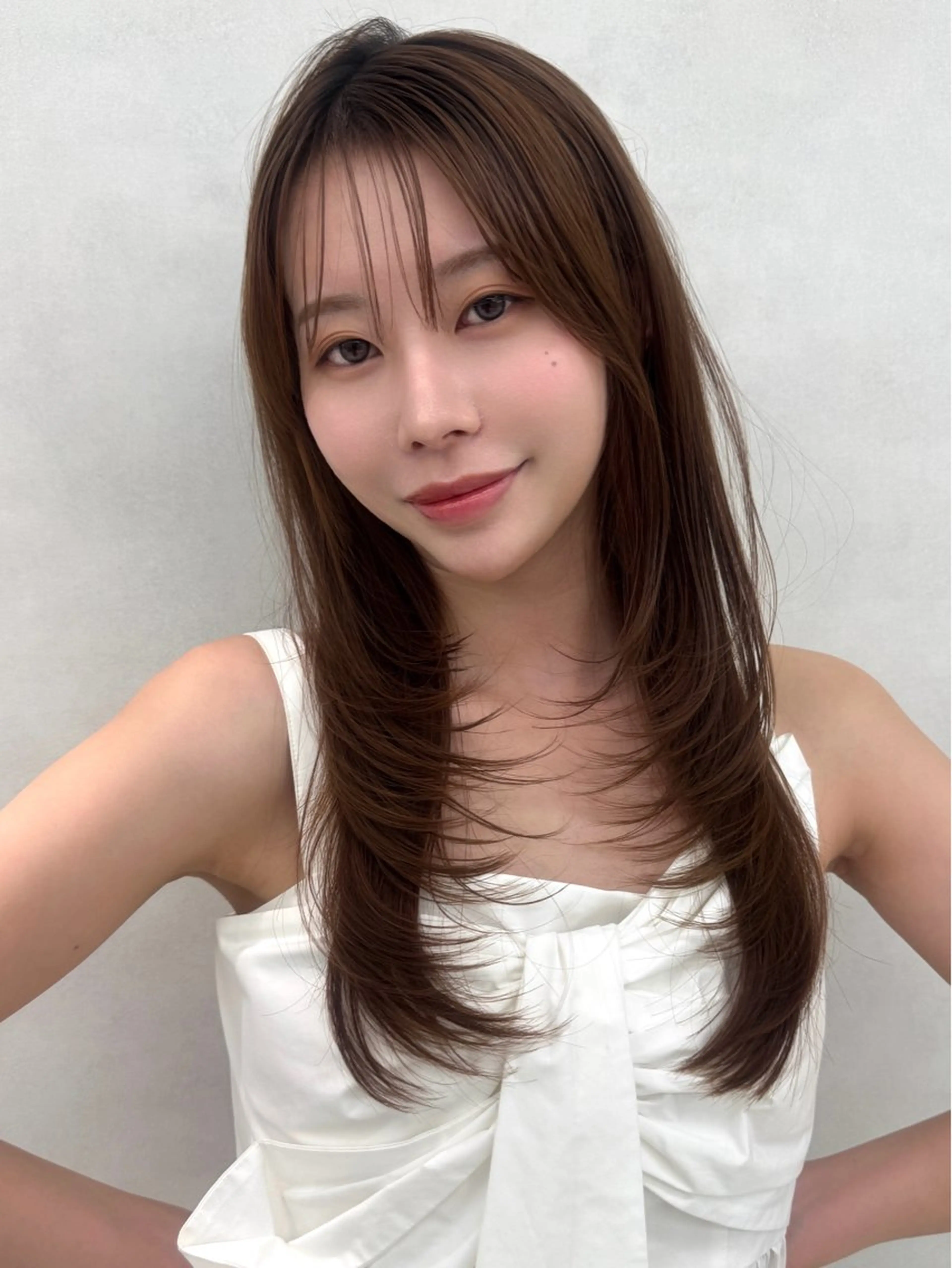 ロング カット ヘアカラー トリートメント 🔮韓国スタイル/艶 カラー/あやか🔮のヘアスタイル