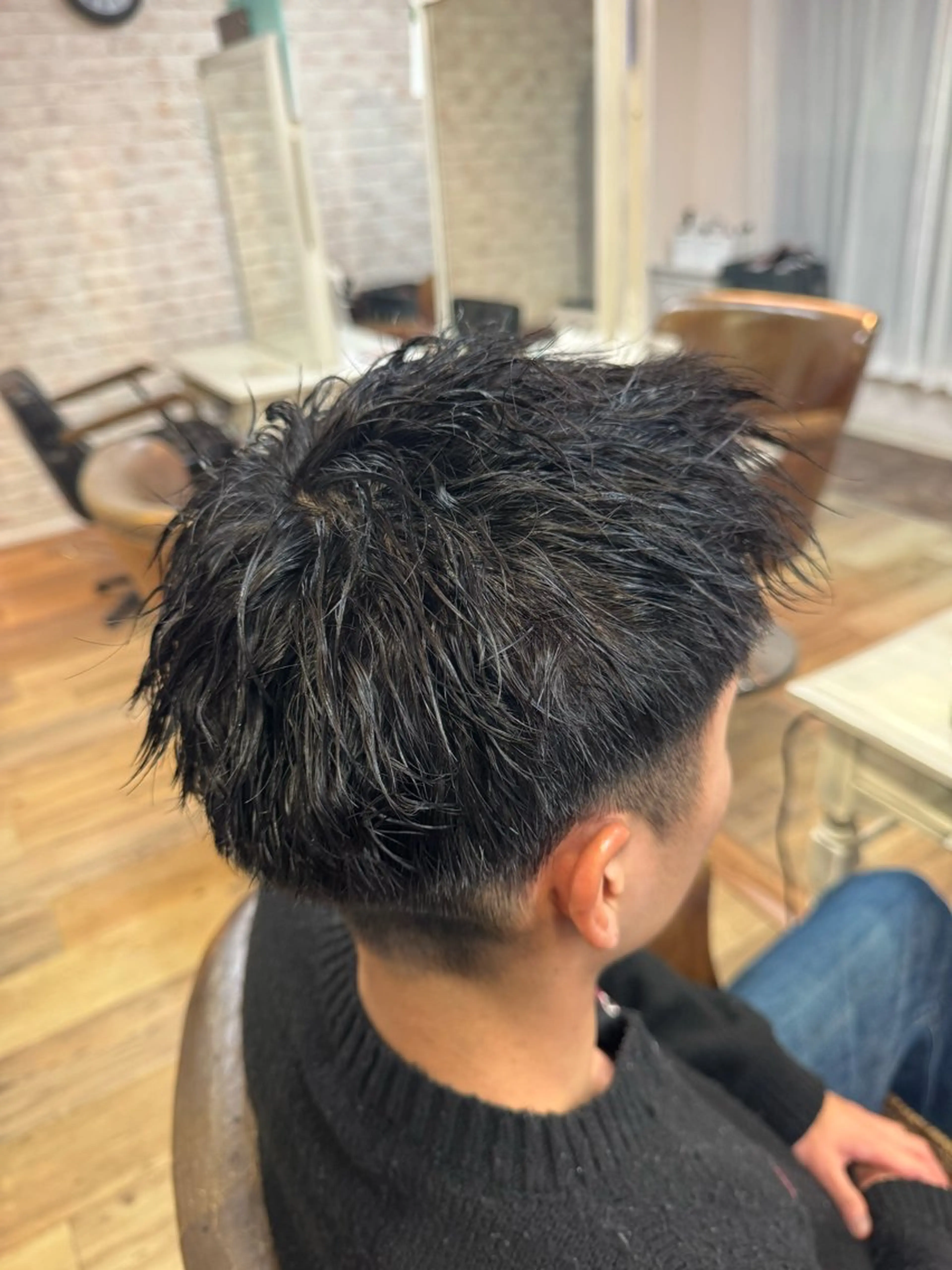 ショート パーマ メンズ カット パーマ メンズカット/パーマ ⚡️ひりゅう⚡️のヘアスタイル