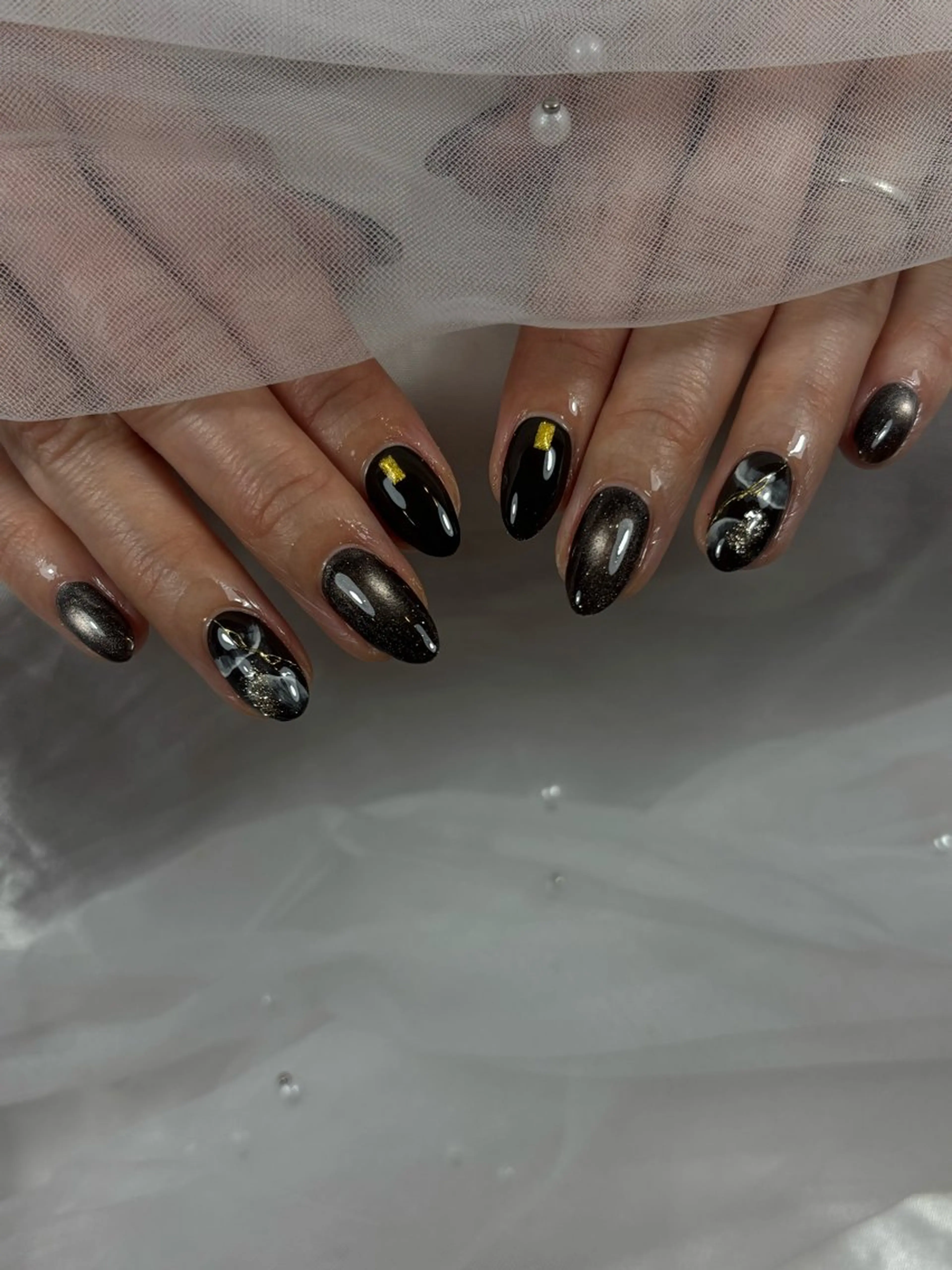 ネイル 長さ出し ハンドネイル R.nail ☆のネイルデザイン