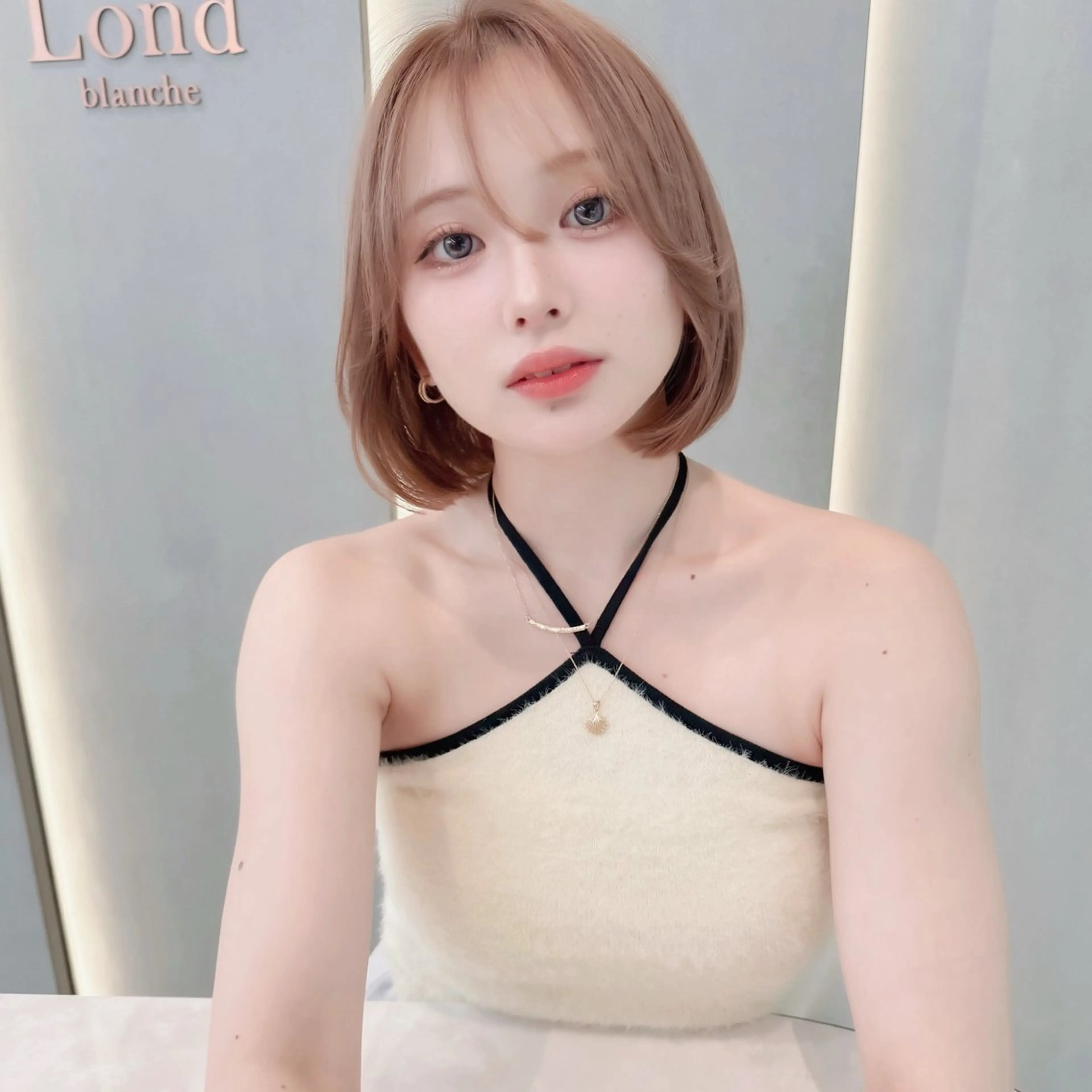 ショート カット ヘアカラー トリートメント ボブ韓国風レイヤー 髪質改善/畠中ケントのヘアスタイル