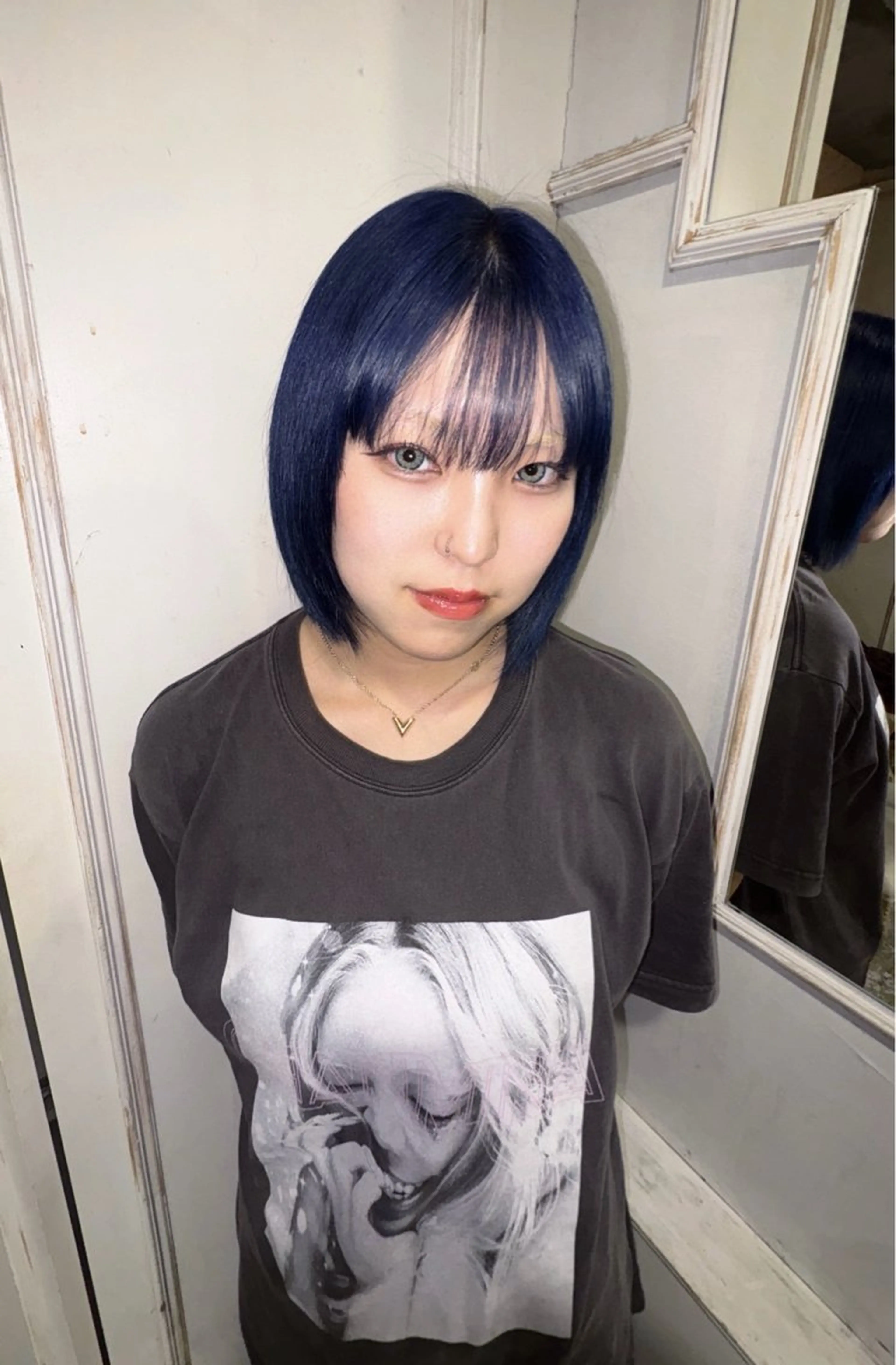 人気NO.1クーポン！【平日限定‼️】🍒ワンカラー🍒＋トリートメント付き🍒スタイリング込み🍒バングカット無料‼️の写真