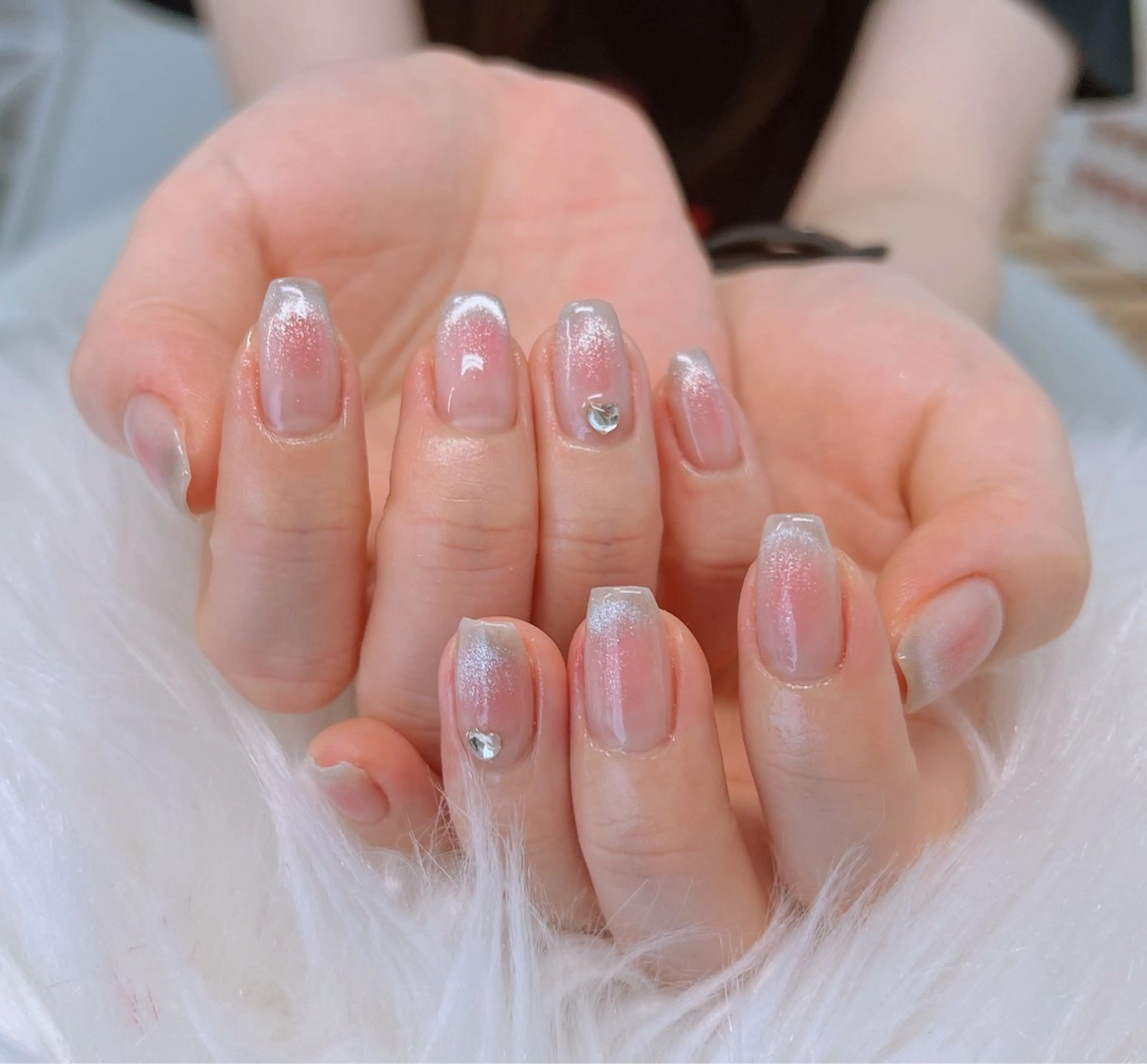 ネイル フットネイル フレンチネイル 韓国ネイル ロングネイル マグネットネイル Lee _nailのネイルデザイン