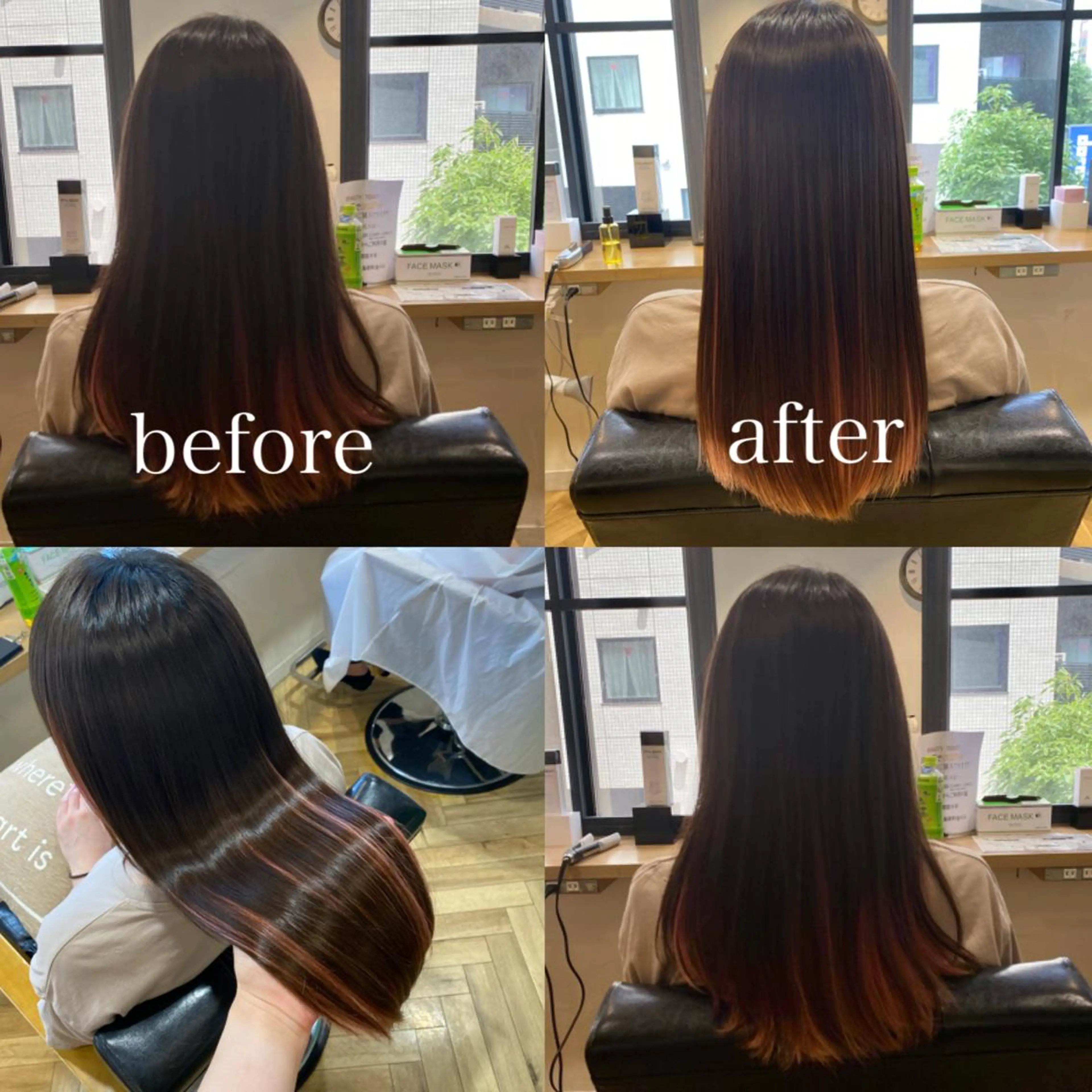 ロング カラー 艶カラー/韓国顔周り 🎀mamiのヘアスタイル