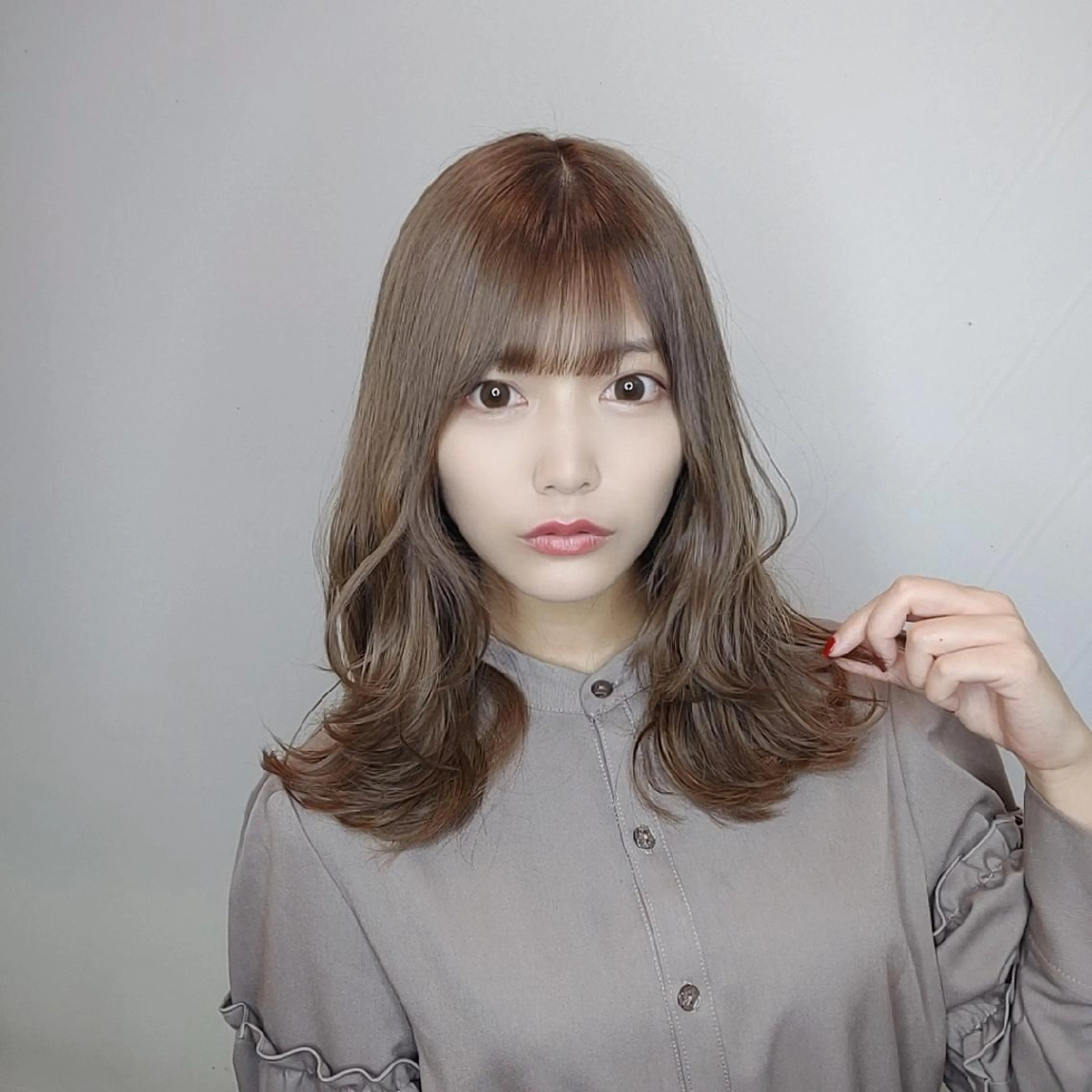 セミロング カラー トリートメント ハネエクステ表参道/ 羽エクステSpicaのヘアスタイル