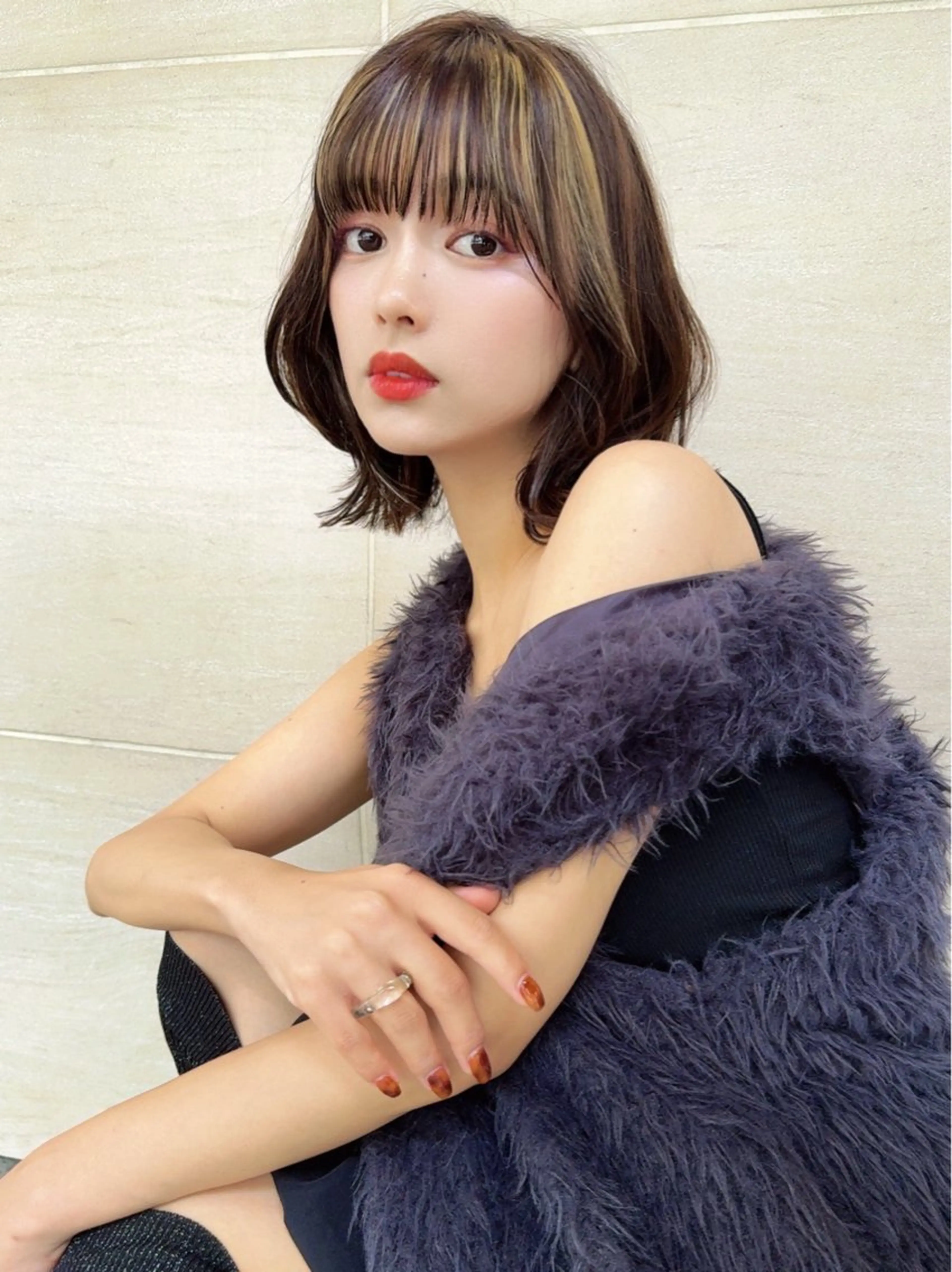 ショート カラー カット レイヤー❣️縮毛矯正 川村利幸のヘアスタイル