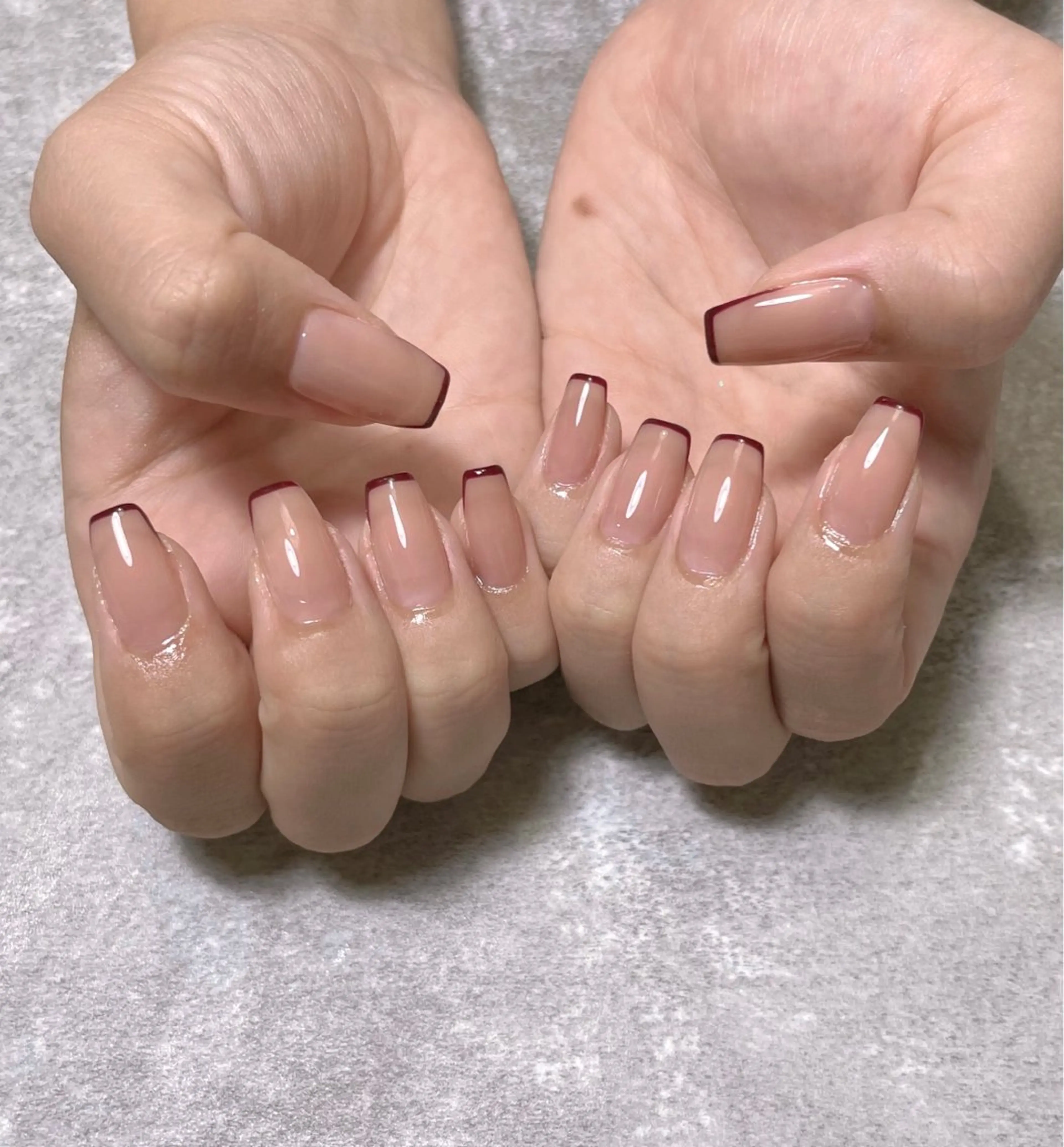 ネイル フレンチネイル ハンドネイル Nail MOANAのネイルデザイン