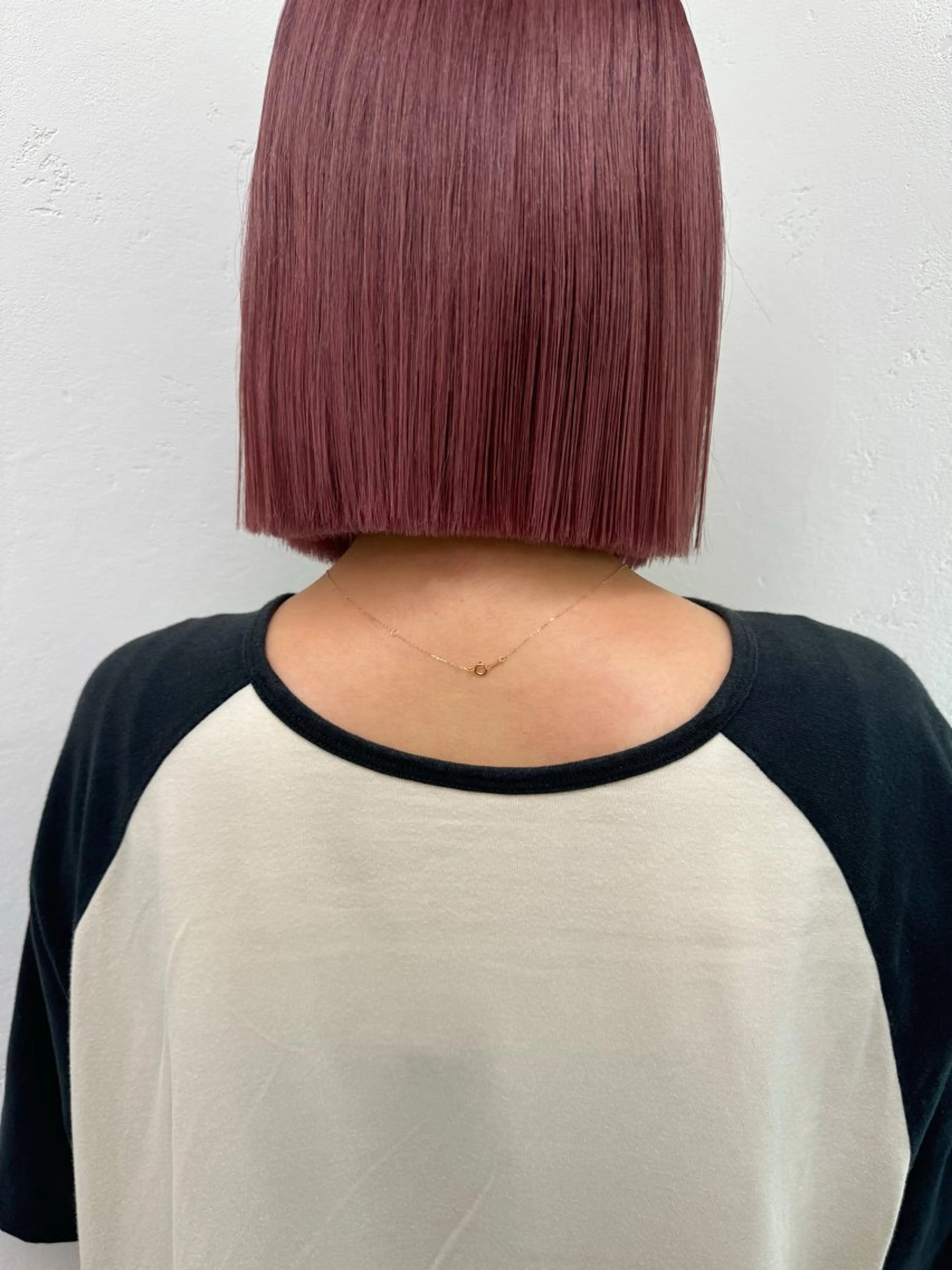 カラー 透明感カラー ラベンダーカラー ピンクカラー ピンクラベンダー ayaka/暖色 /ニュアンスボブのヘアスタイル