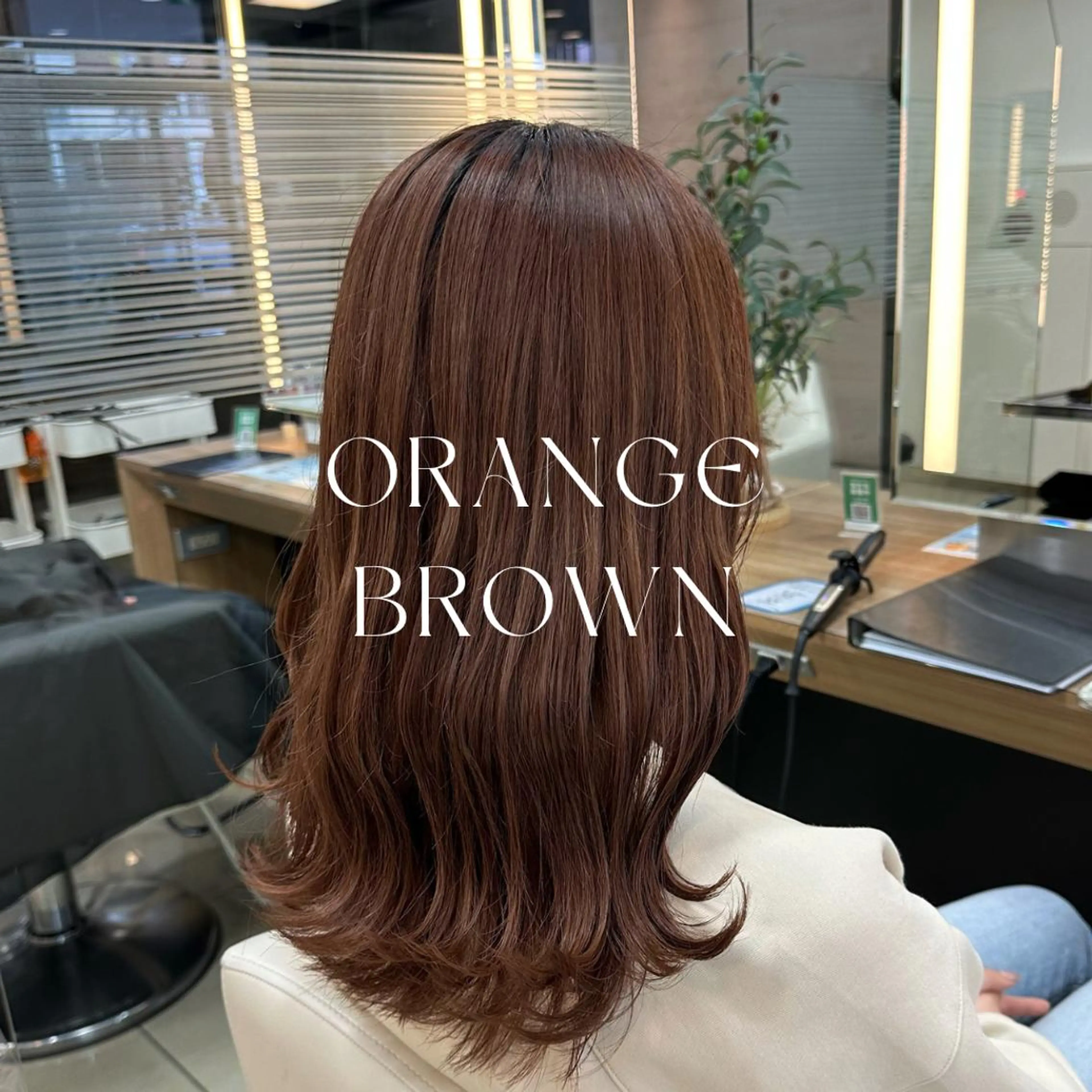 ロング カラー ハイトーン/暖色/ 眉/メイク/Rinaのヘアスタイル