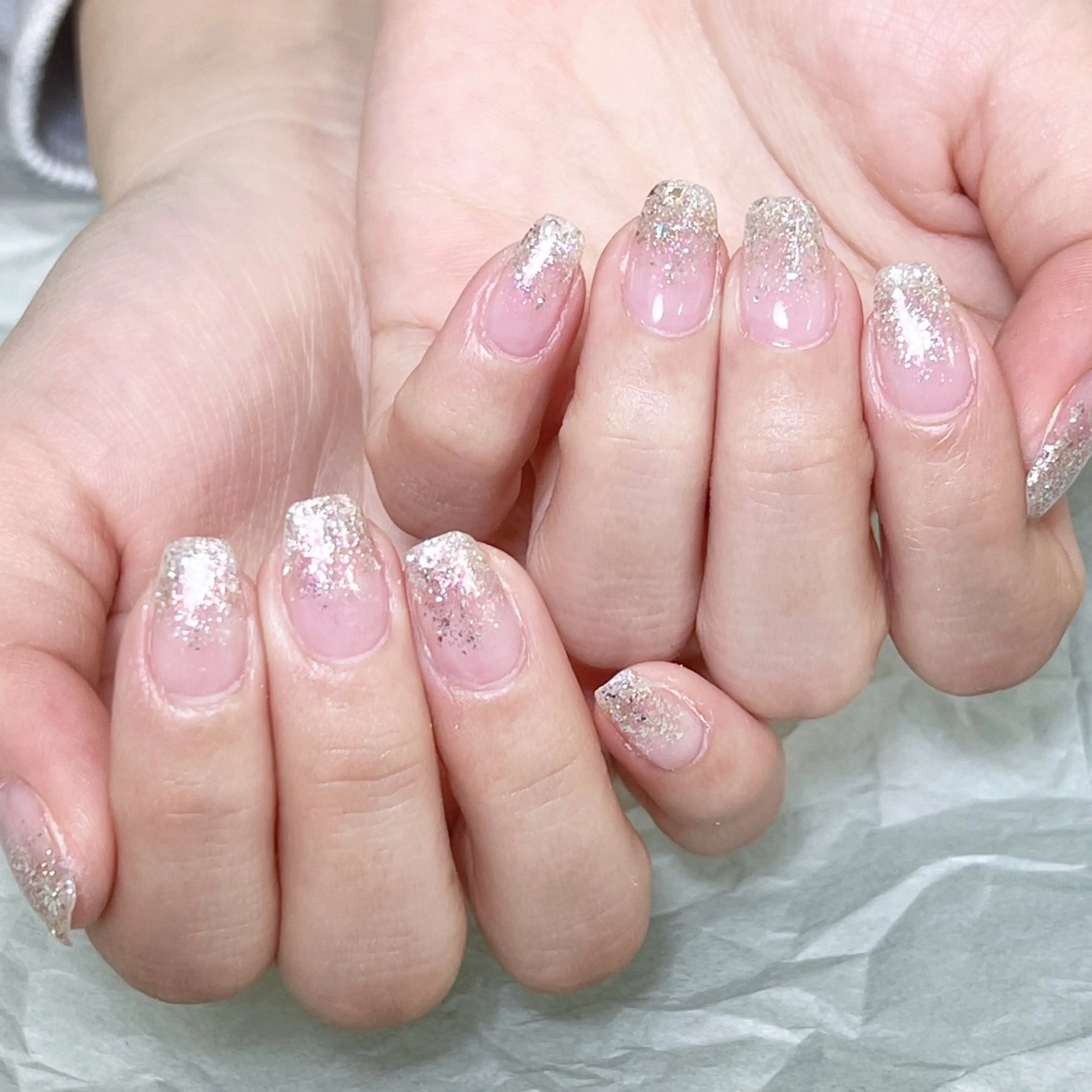 メンズ ネイル メンズ韓国風 アートネイル オーロラネイル ガーリー キラキラネイル ハンドネイル Nail salon 木にいるのネイルデザイン