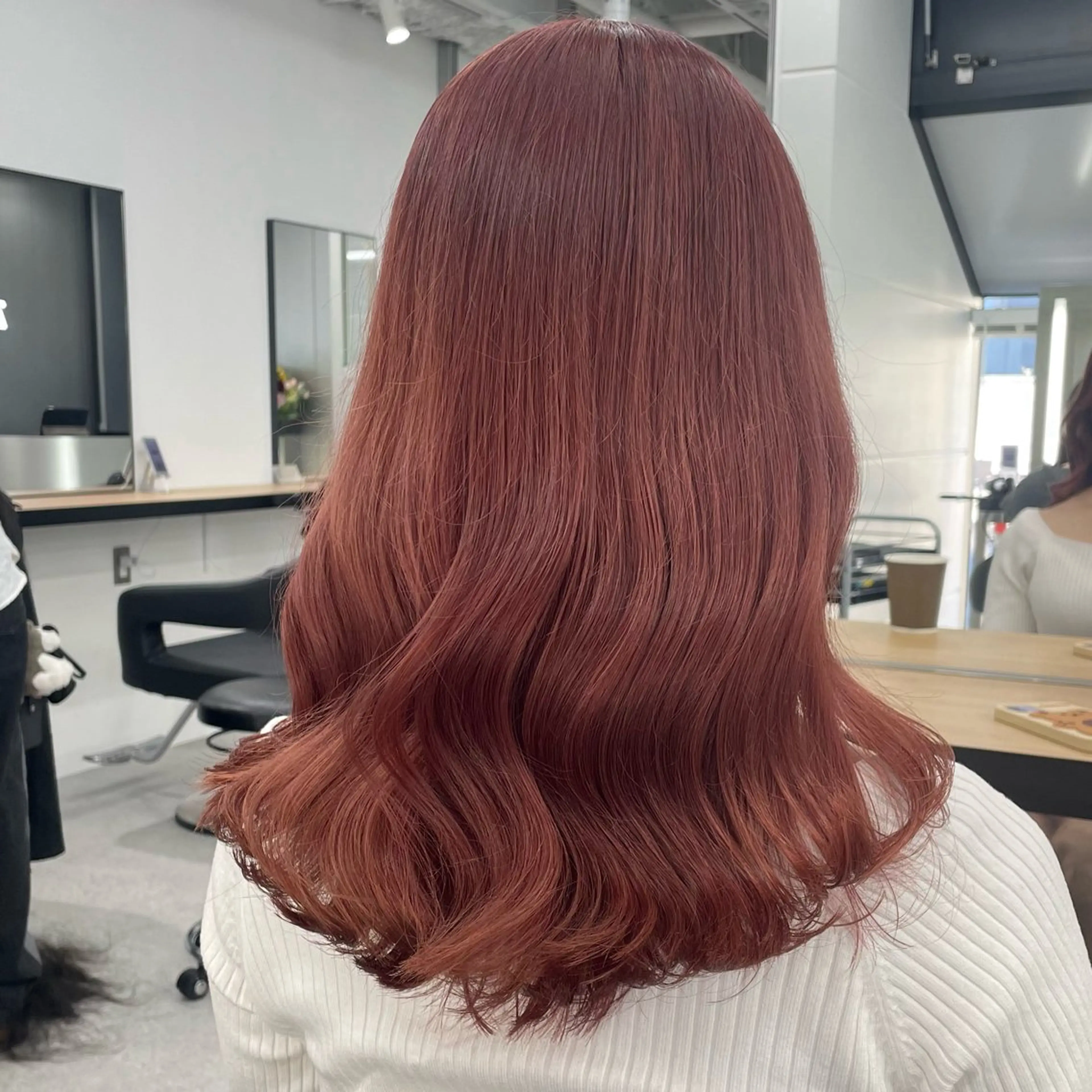 セミロング ヘアカラー 盛れる暖色🎀ガーリ ーヘア🎀きっかのヘアスタイル