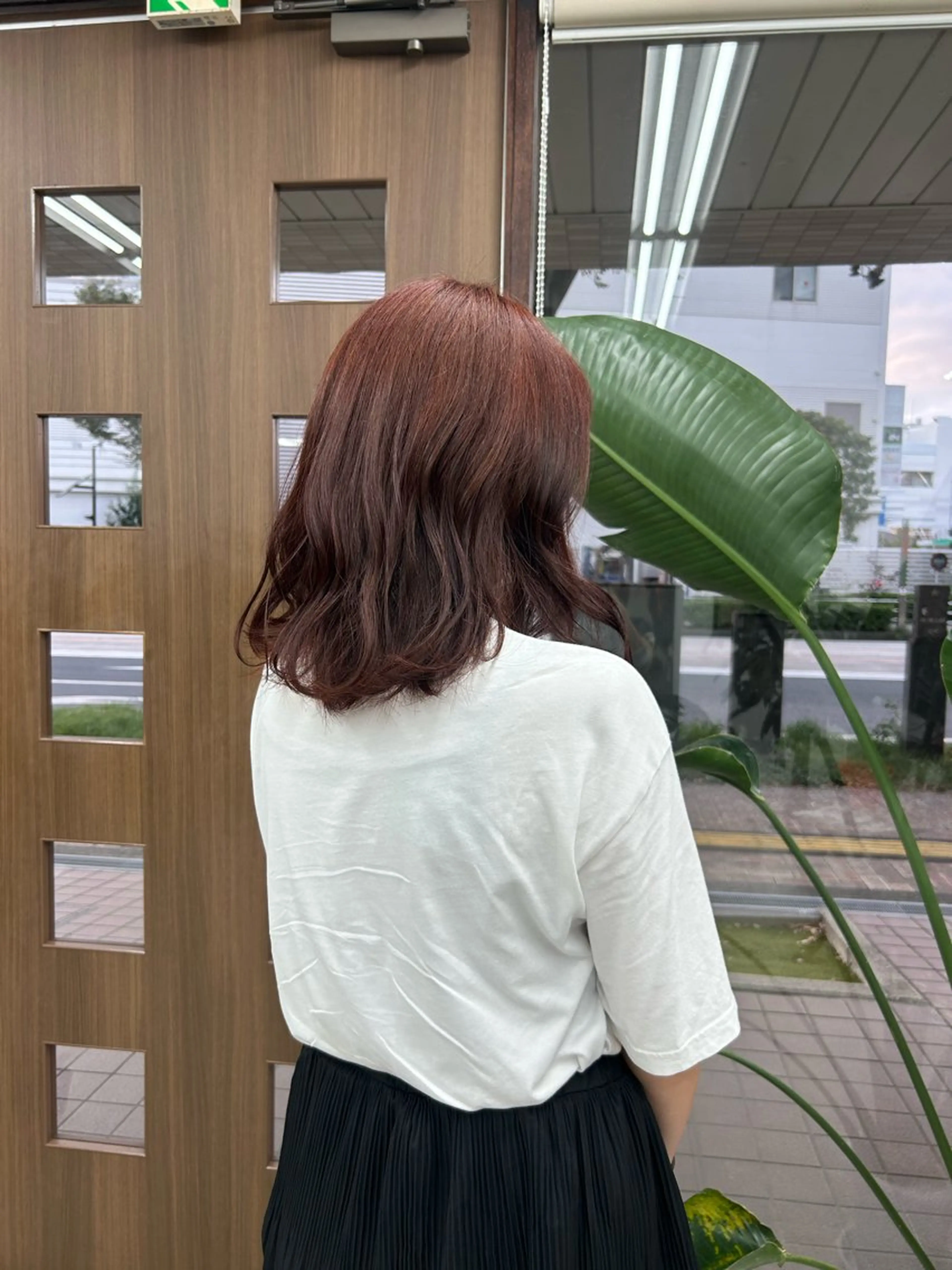 ミディアム ダブルカラー/韓国 ヘア/さわのあかねのヘアスタイル