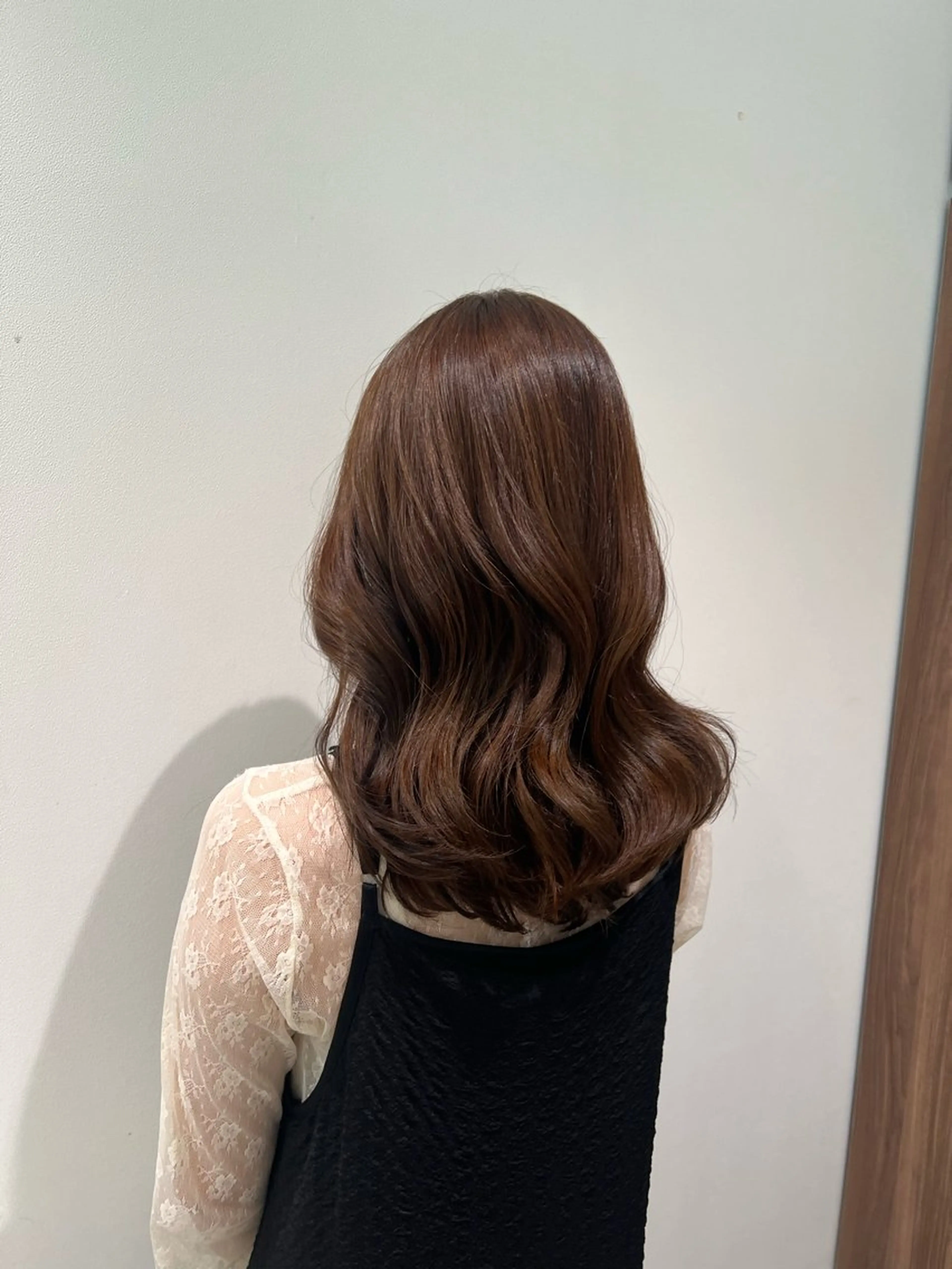 セミロング カラー 🩷渋谷/韓国レイヤ ー/艶髪/Sayaのヘアスタイル
