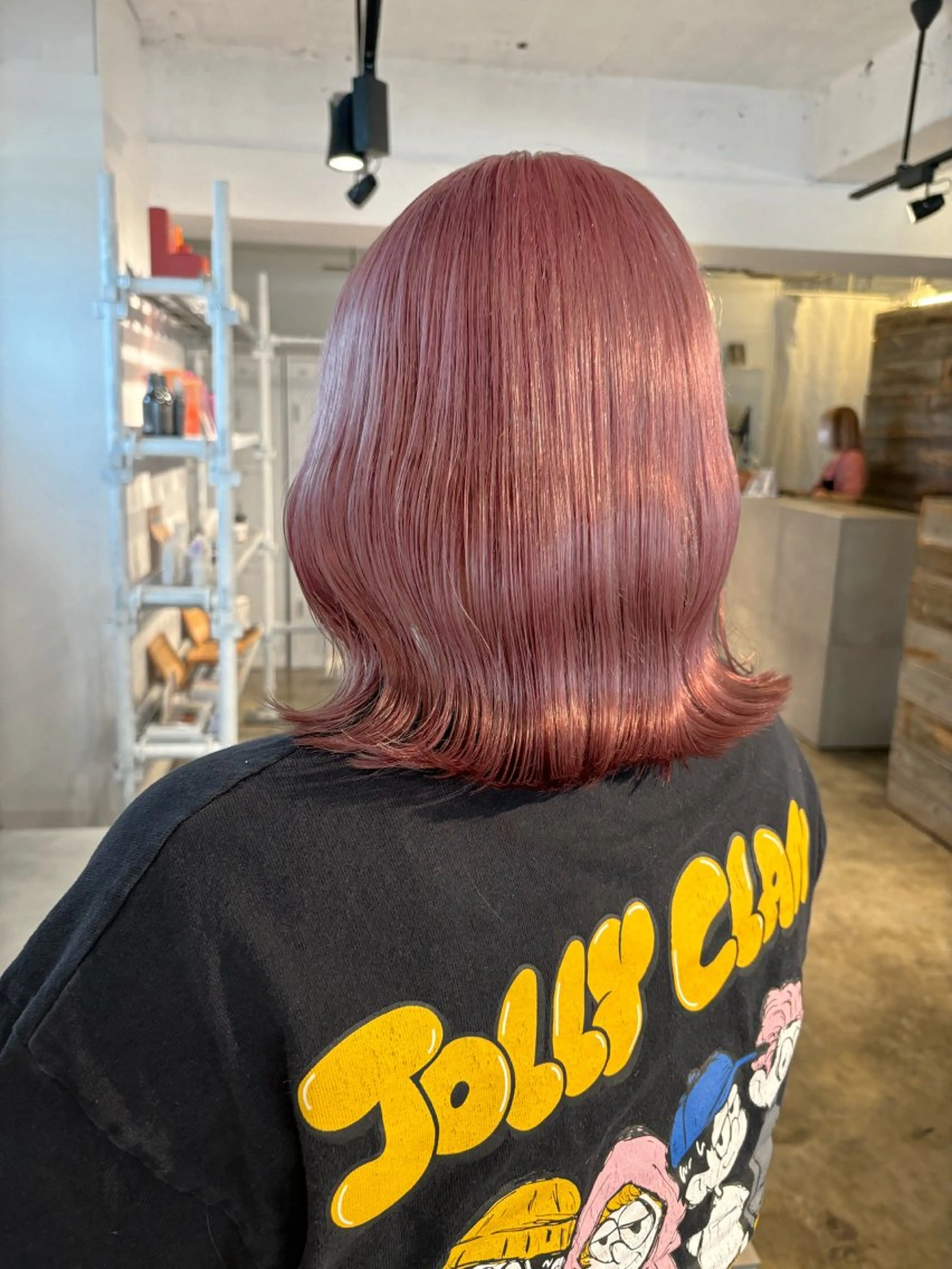 セミロング カラー ベージュカラー ブリーチ ケアブリーチ ケアカラー ダブルカラー 暖色カラー🍒 ケアブリーチ/akiのヘアスタイル