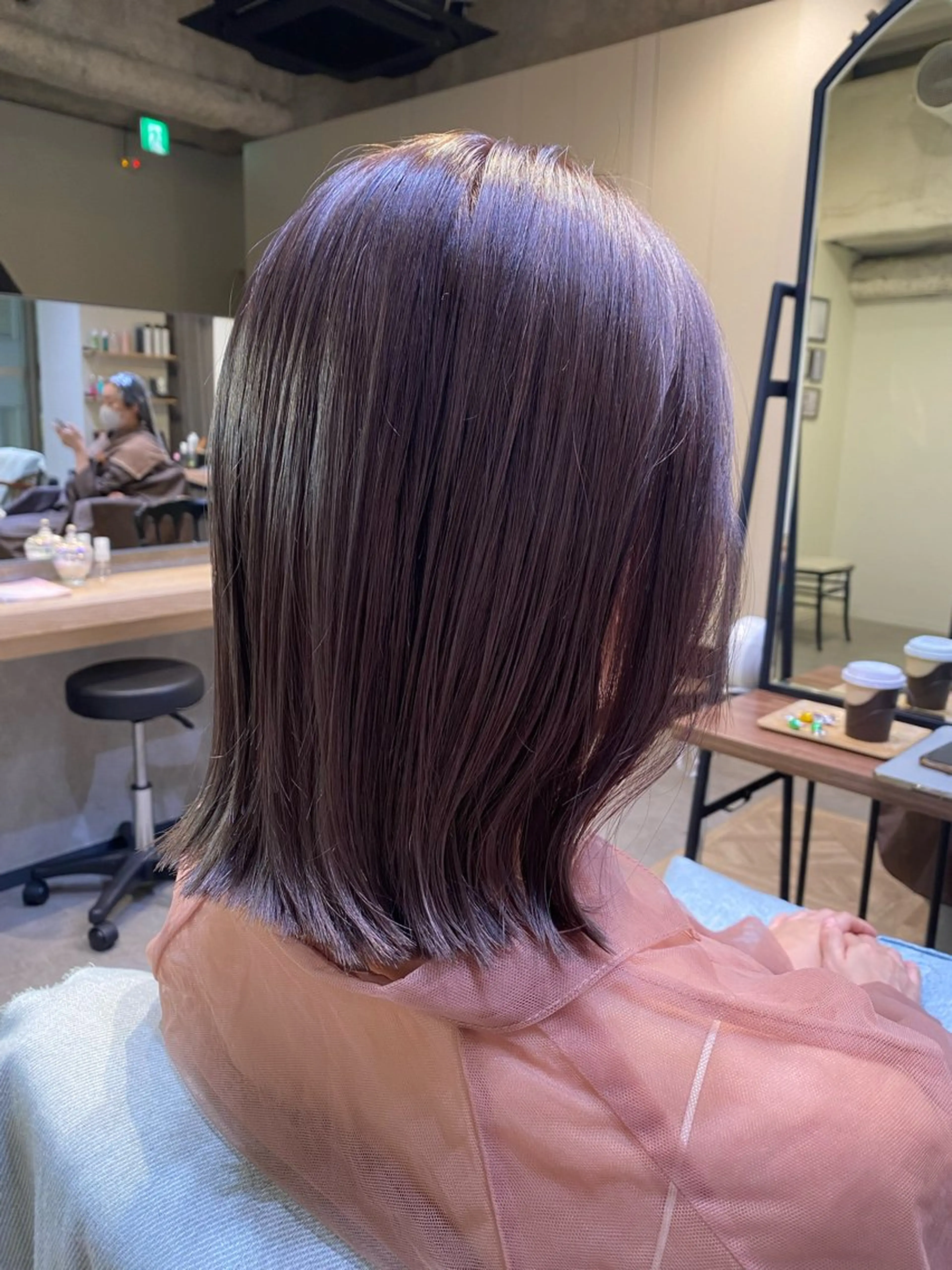 ミディアム カラー カット ヘアカラー トリートメント 新宿 / Aujua ｿﾑﾘｴ🫧森田涼介のヘアスタイル