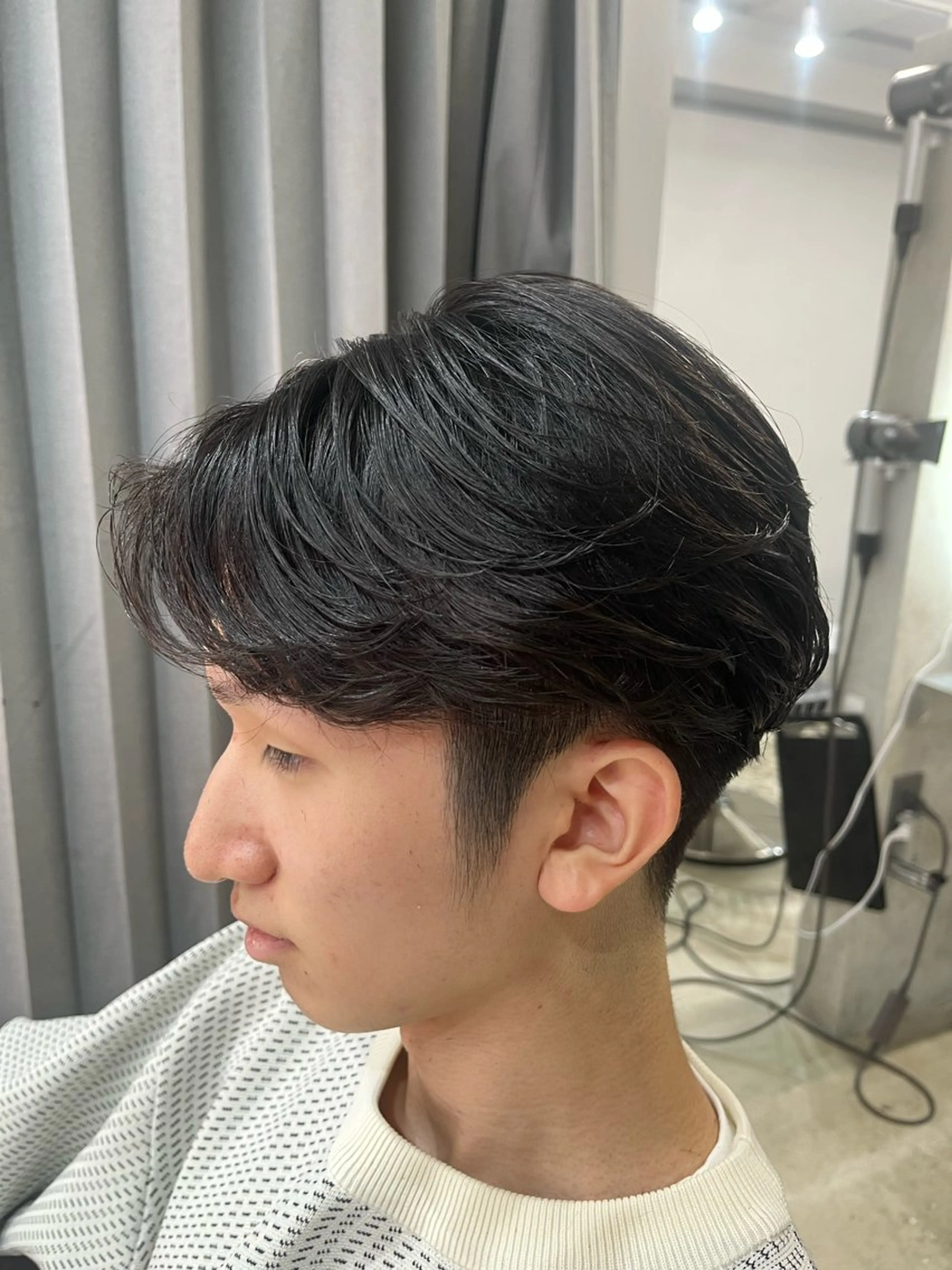 メンズ フェザーパーマ メンズパーマ カット パーマ 💈etora渋谷店 カットモデル募集💈のヘアスタイル