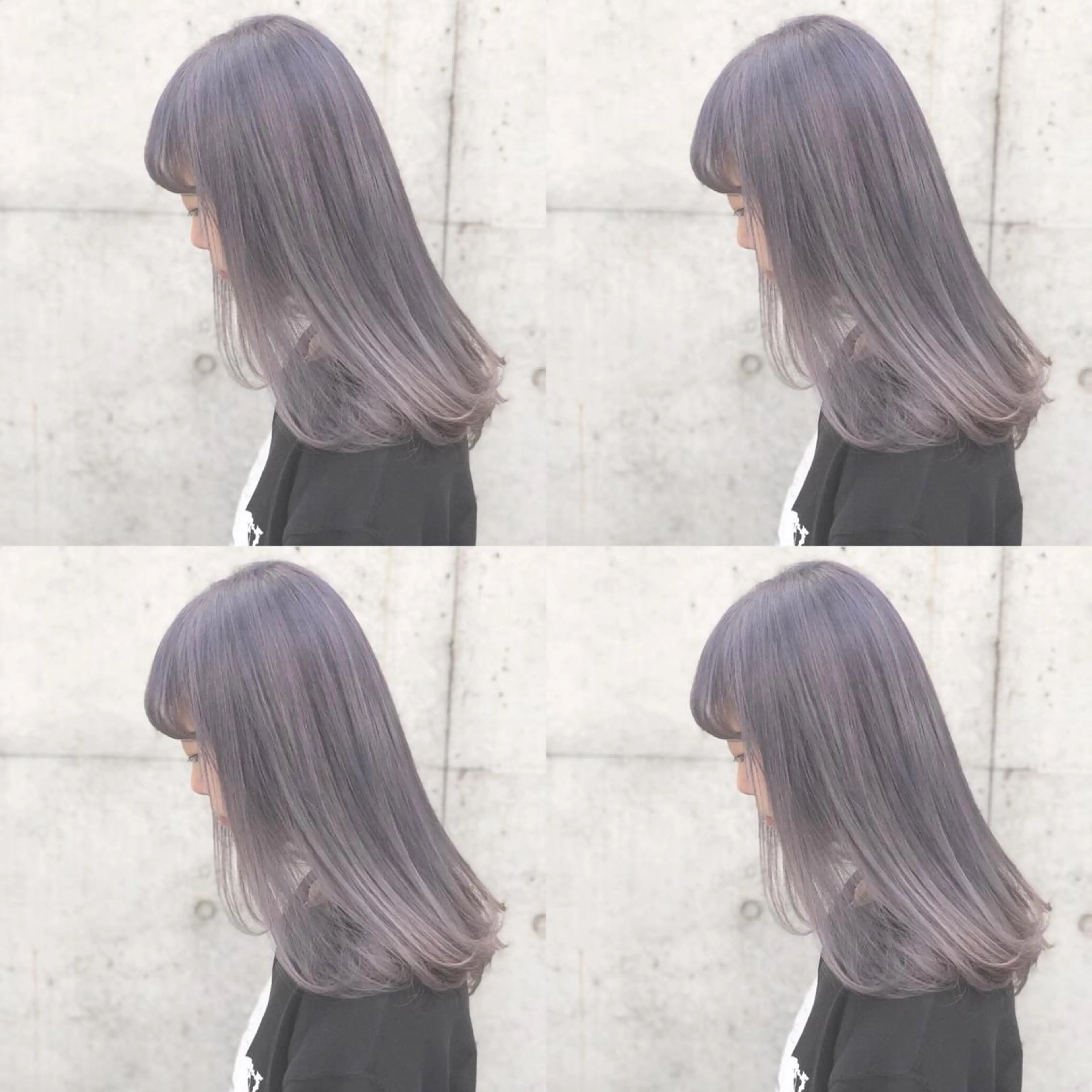 ロング カラー パーマ ヘアアレンジ キッズ ネイル マツエク・マツパ グレージュ ラベンダーカラー ラベンダーグレージュ ラベンダーグレー メンズ人気NO,1 Genieジーニーのヘアスタイル