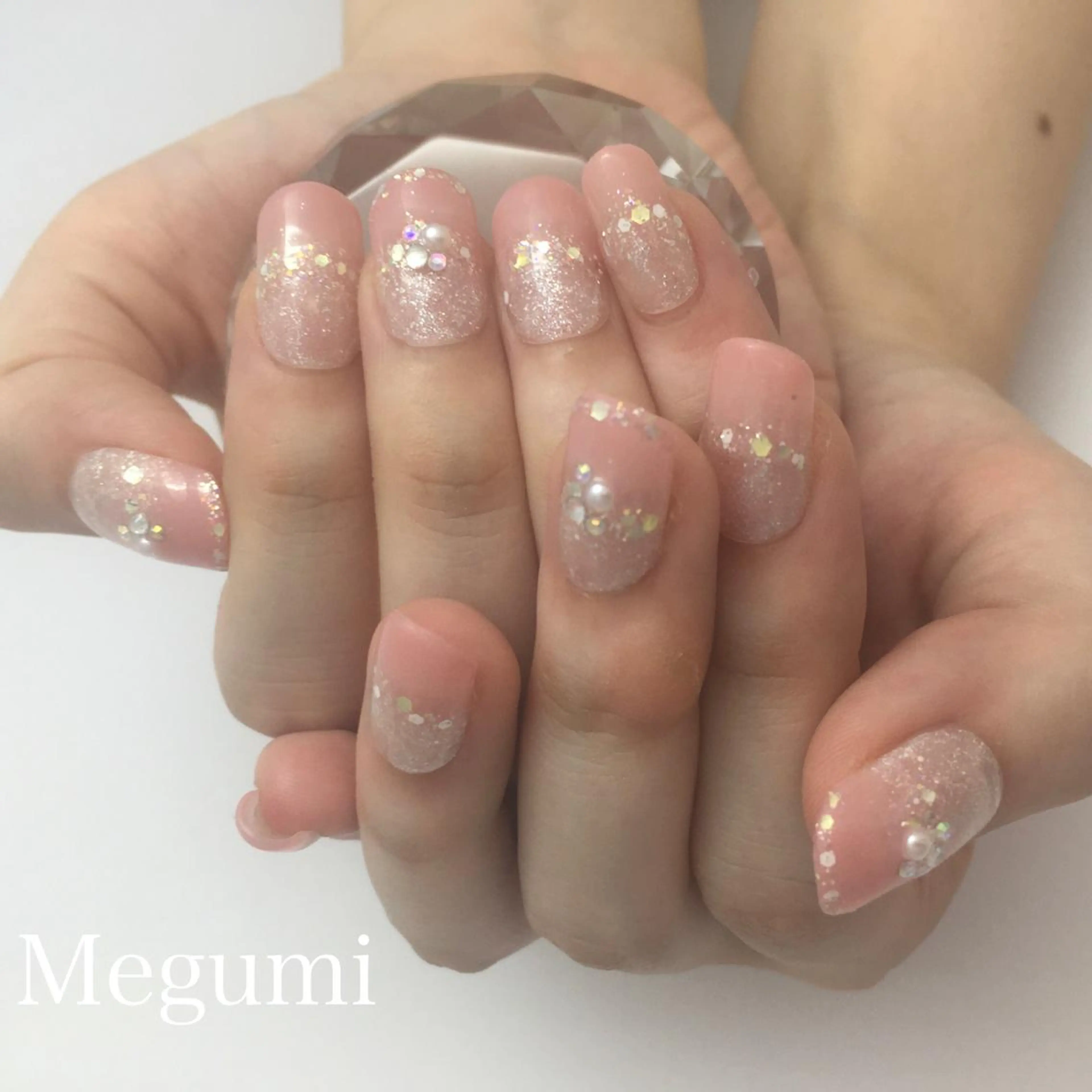 ネイル ネイルチップ ブライダルネイル Megumi Nailのネイルデザイン