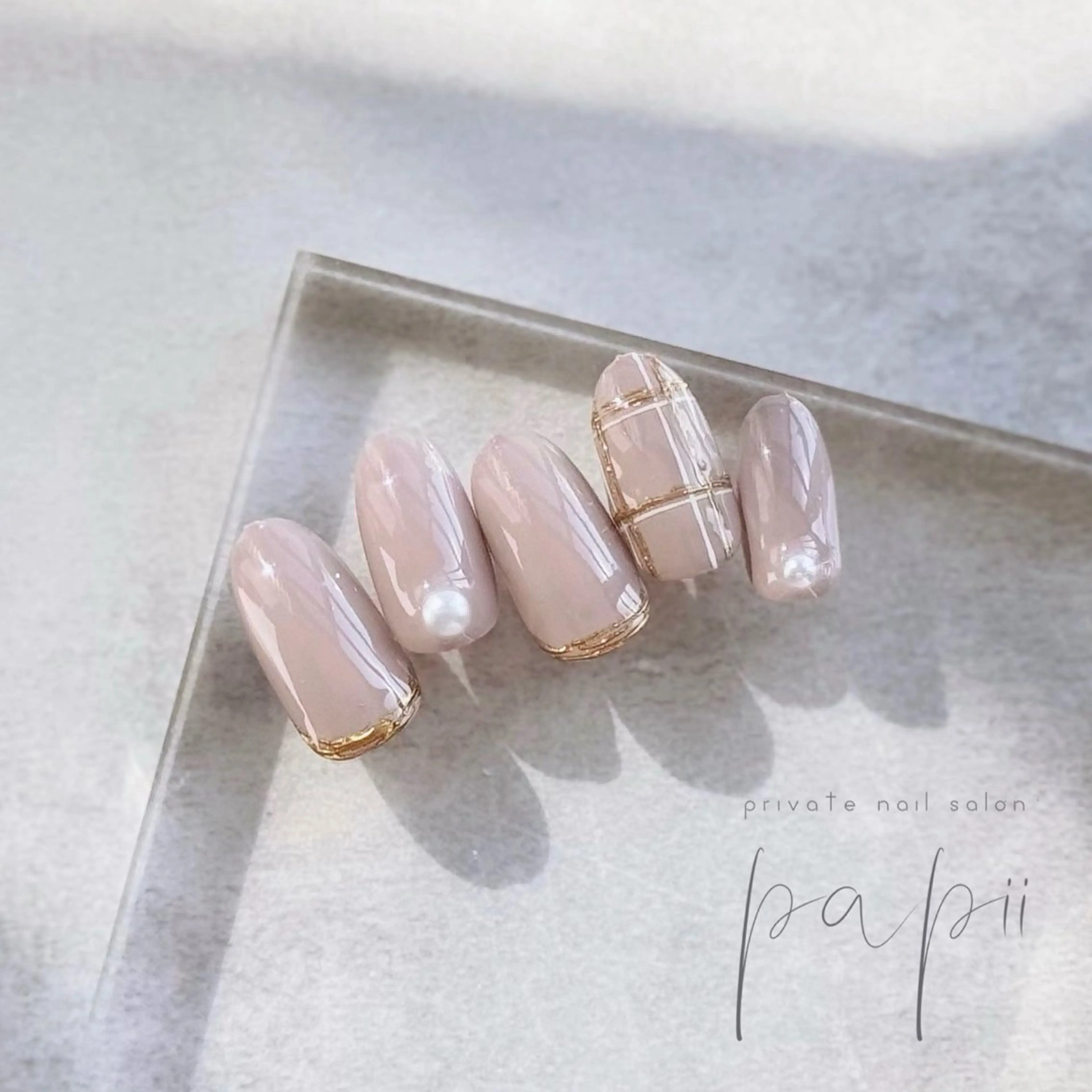 ネイル シンプルネイル ハンドネイル private nail salon papii所属・papii☆ kurodaのネイルデザイン