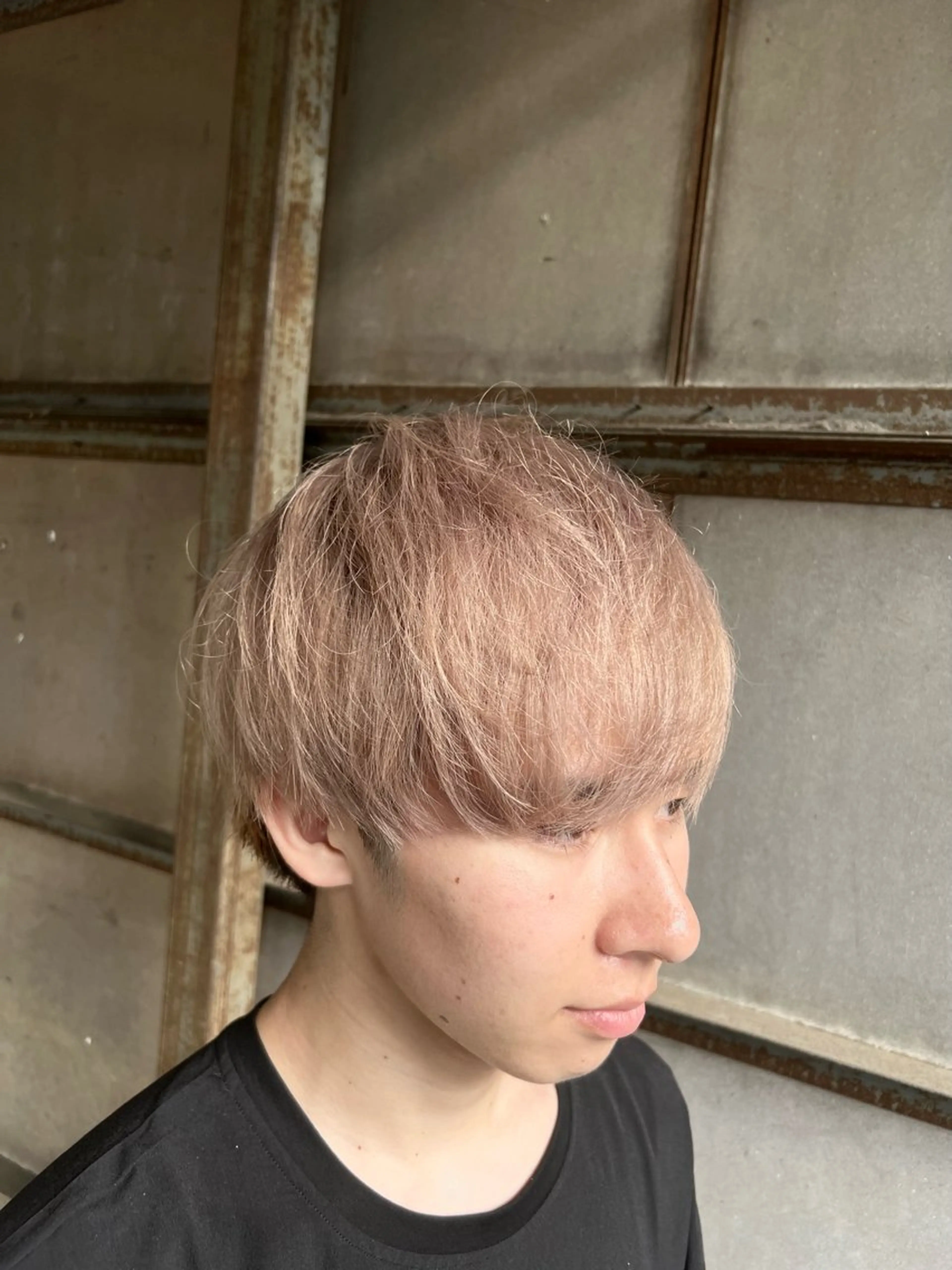 ショート カラー メンズ MIRUCO by KURAKU所属・⭐️ハイトーンカラー ⭐️メンズパーマ達成のヘアスタイル