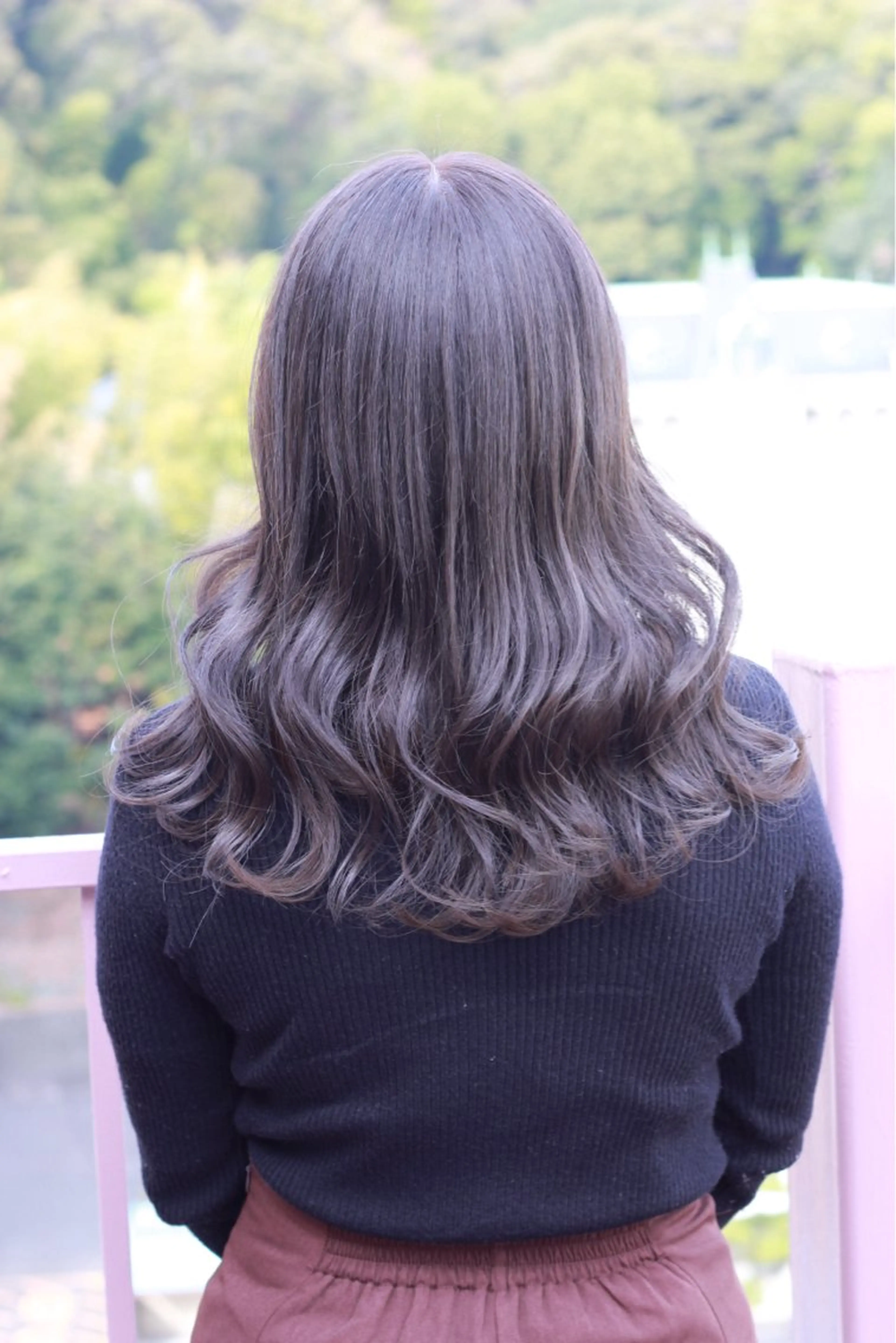 セミロング カラー ブルーカラー ブルージュ カット ヘアカラー Viage （ビアージュ）のヘアスタイル