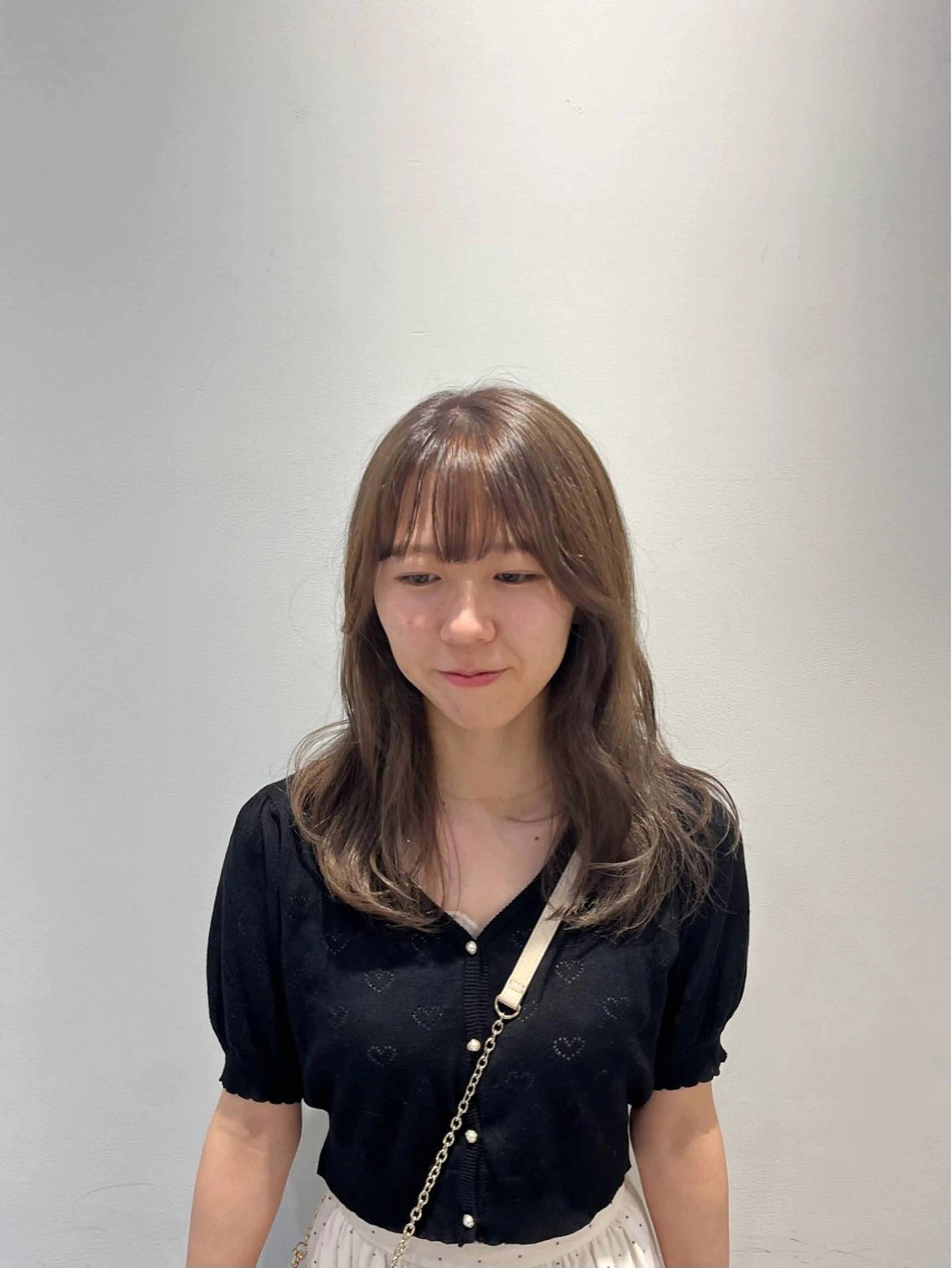 カラー ベージュカラー 透明感カラー ダブルカラー 水谷 星羅のヘアスタイル