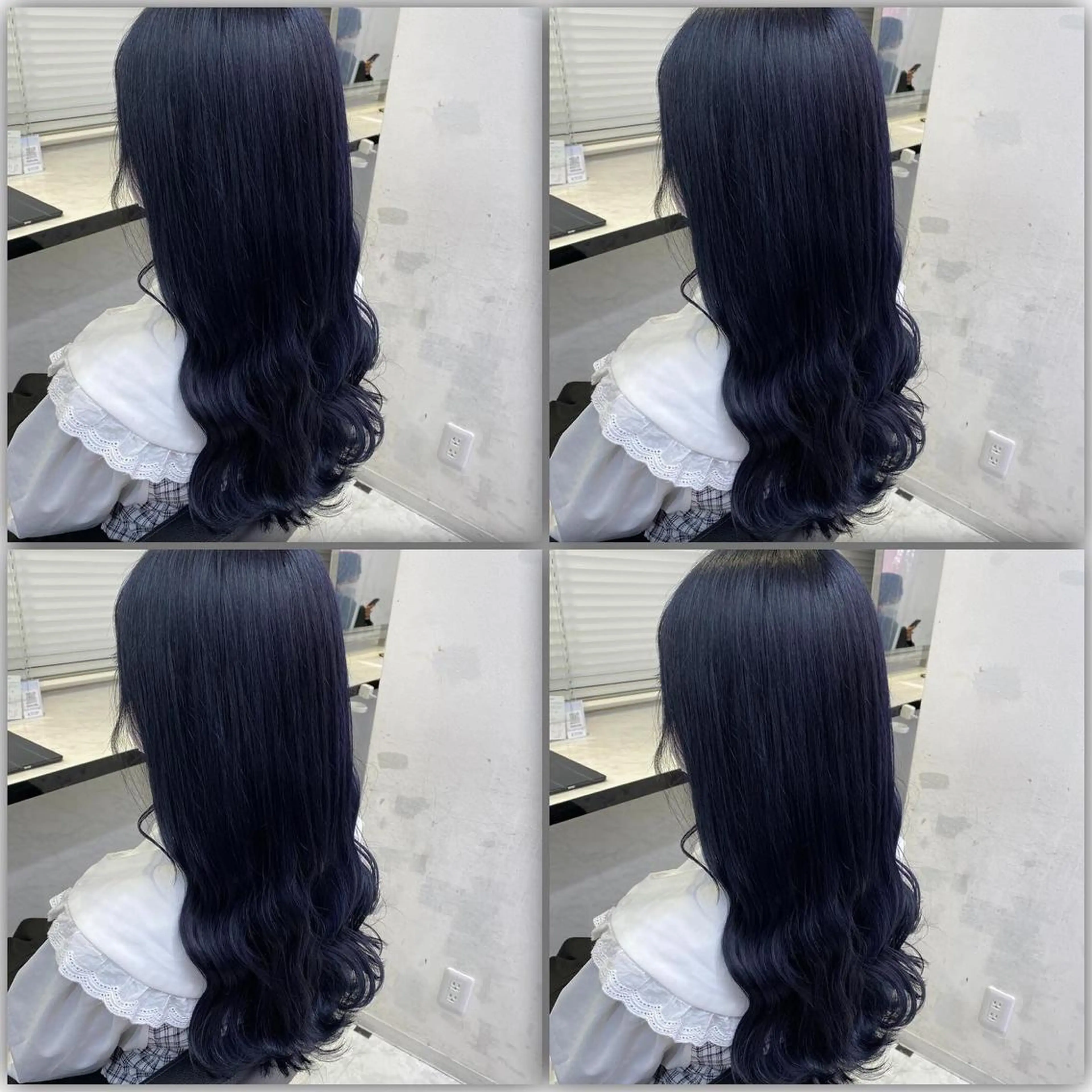 セミロング カラー ヘアアレンジ ダブルカラー 韓国ヘアKYONのヘアスタイル