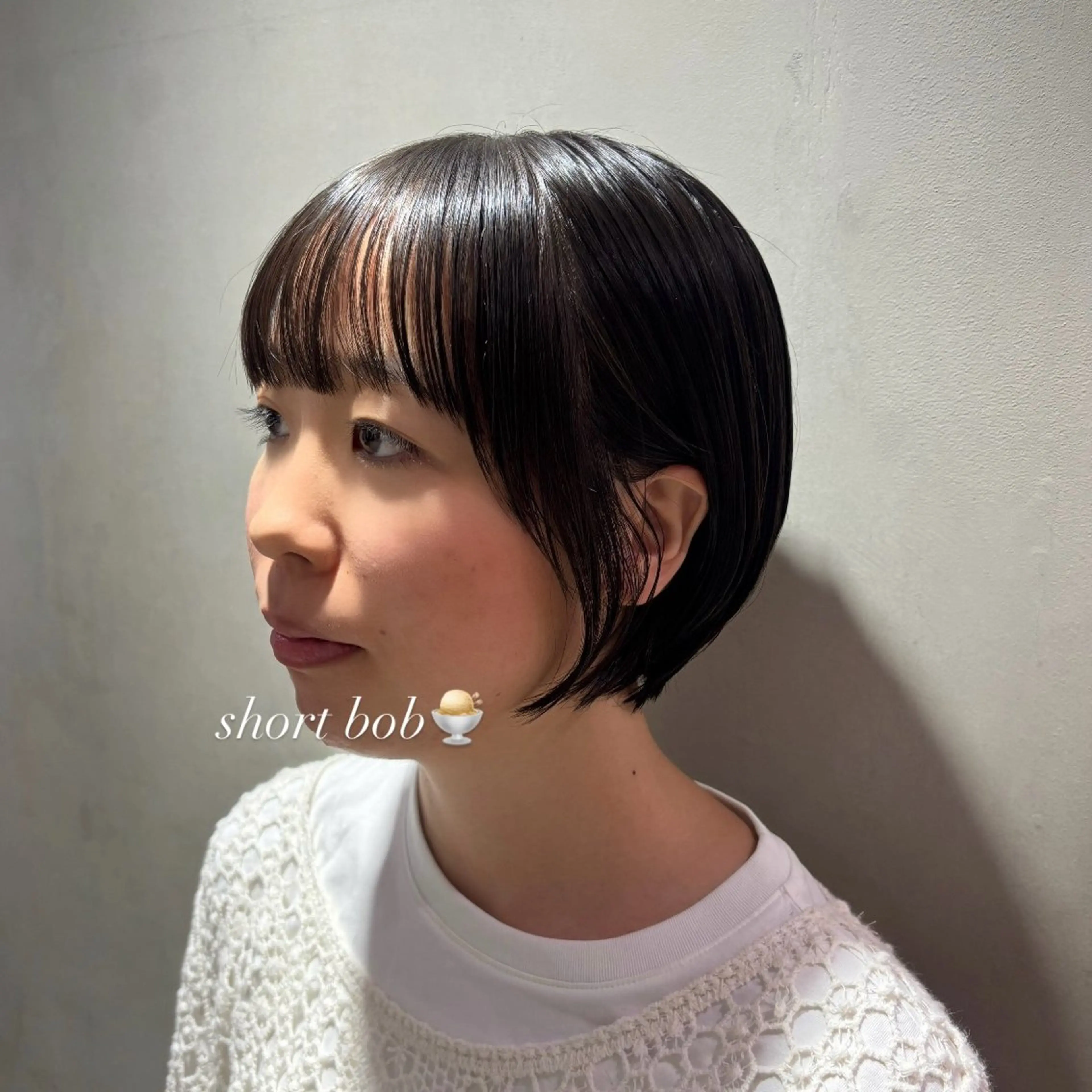 ショート ショートボブ ボブ ショートヘア カット かどたはるな レイヤー/パーマのヘアスタイル