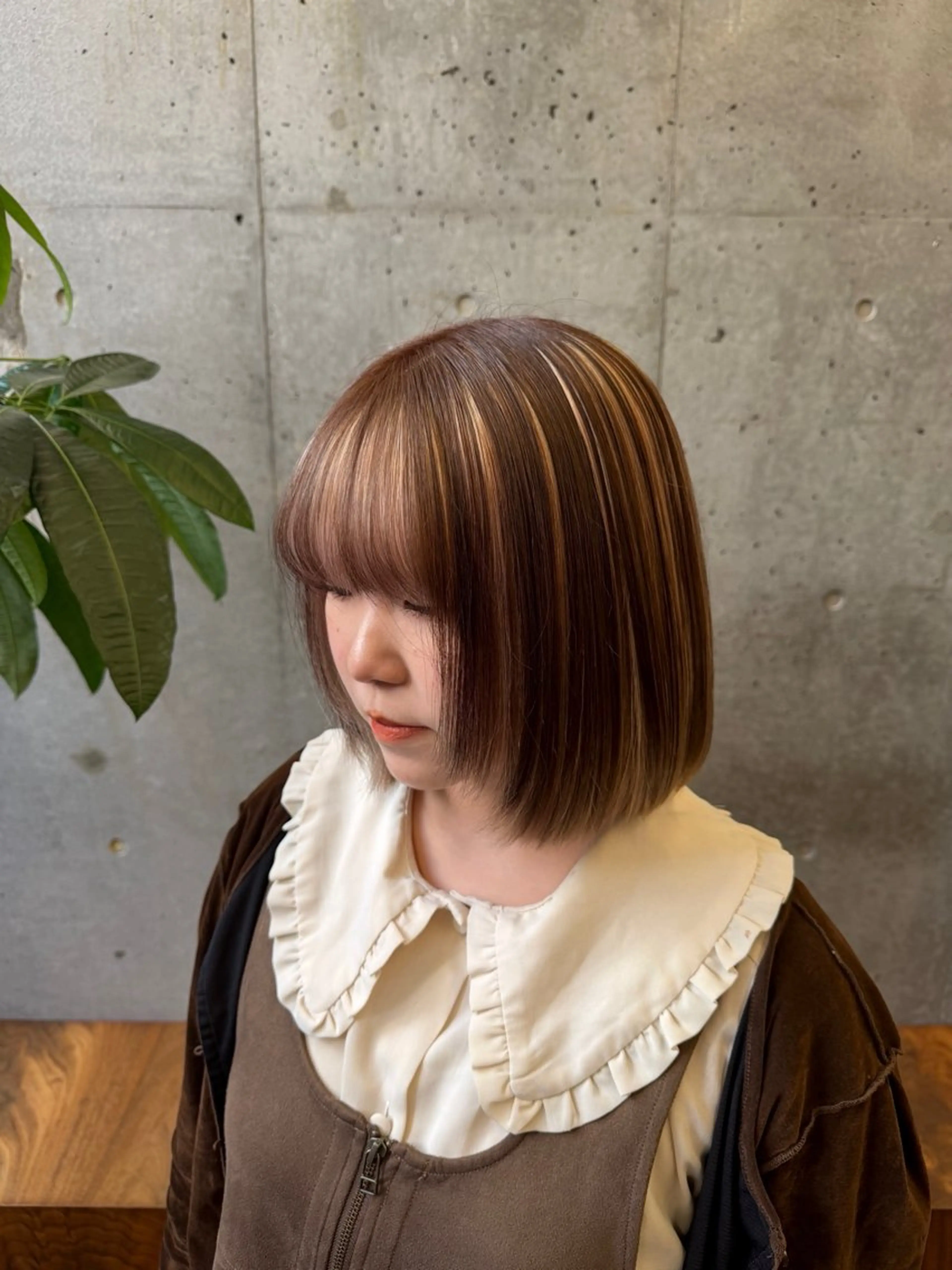 ショート ヘアカラー トリートメント ハイトーン×デザイン 似合わせ/Yoheiのヘアスタイル