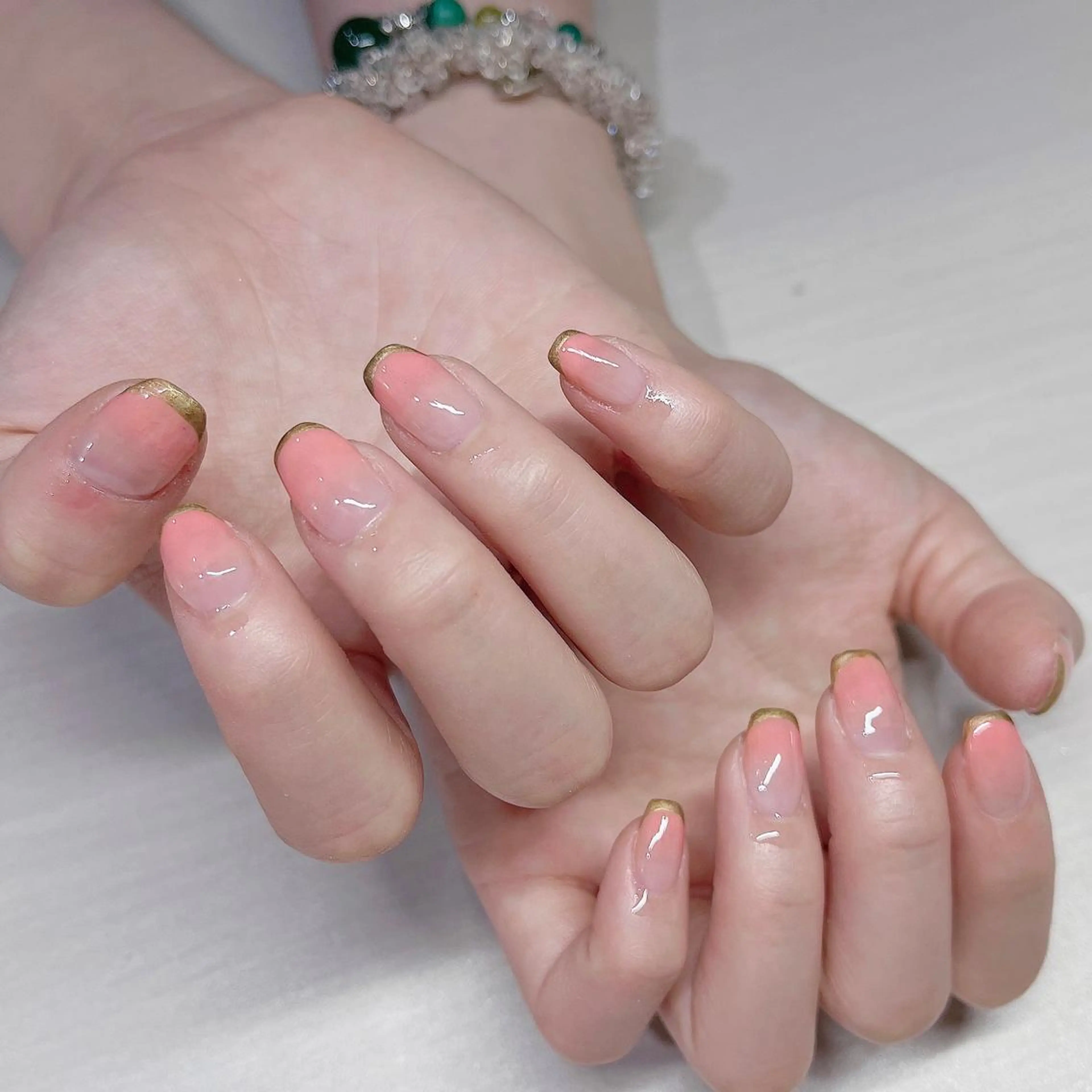 ネイル アートネイル クリアネイル フレンチネイル ジェルネイル ガラスフレンチ 🐕‍🦺Yappy 💗A-tanのネイルデザイン