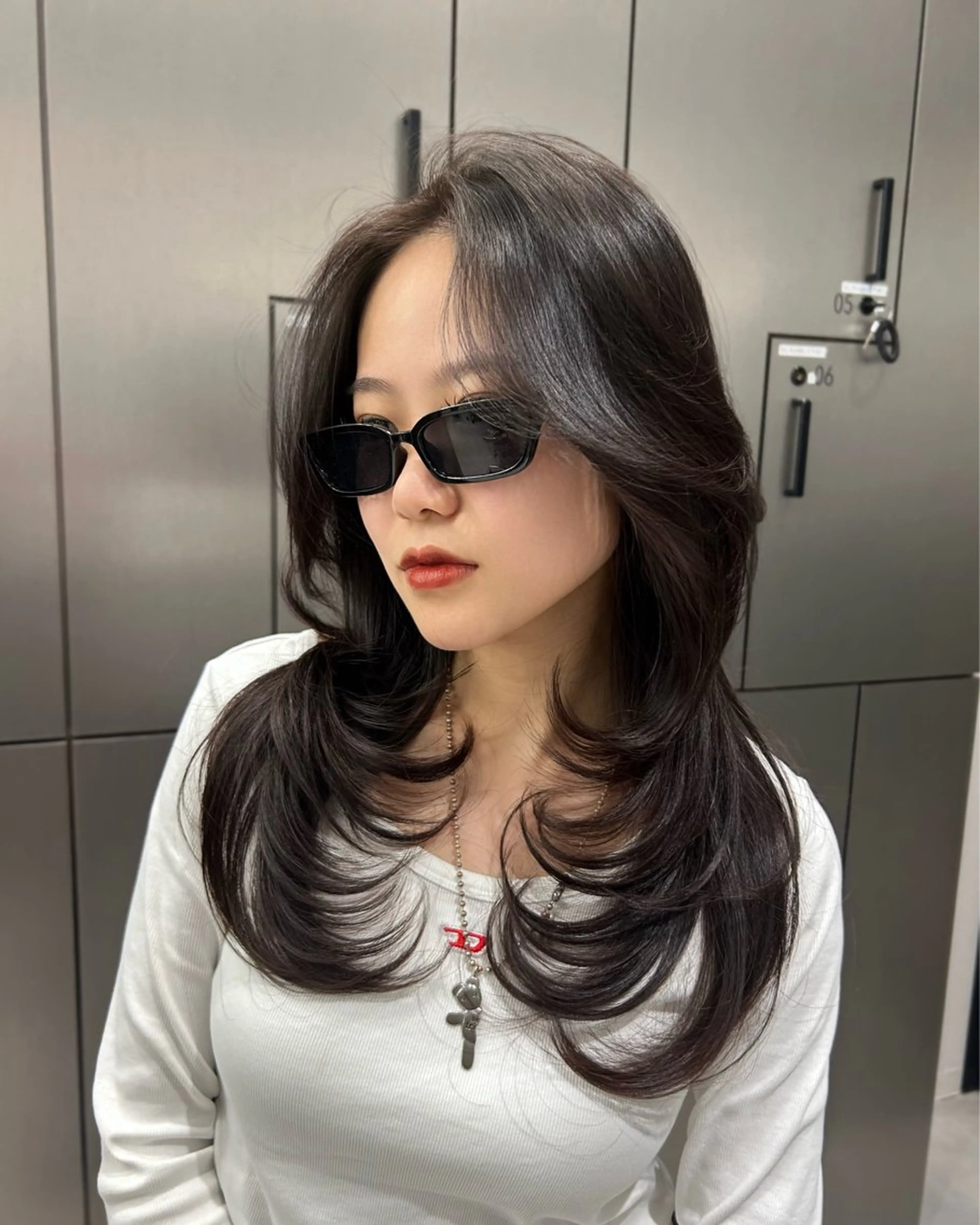 ロング レイヤーカット カット ヘアカラー 大人レイヤー/艶美髪 🇺🇸TOMONAのヘアスタイル