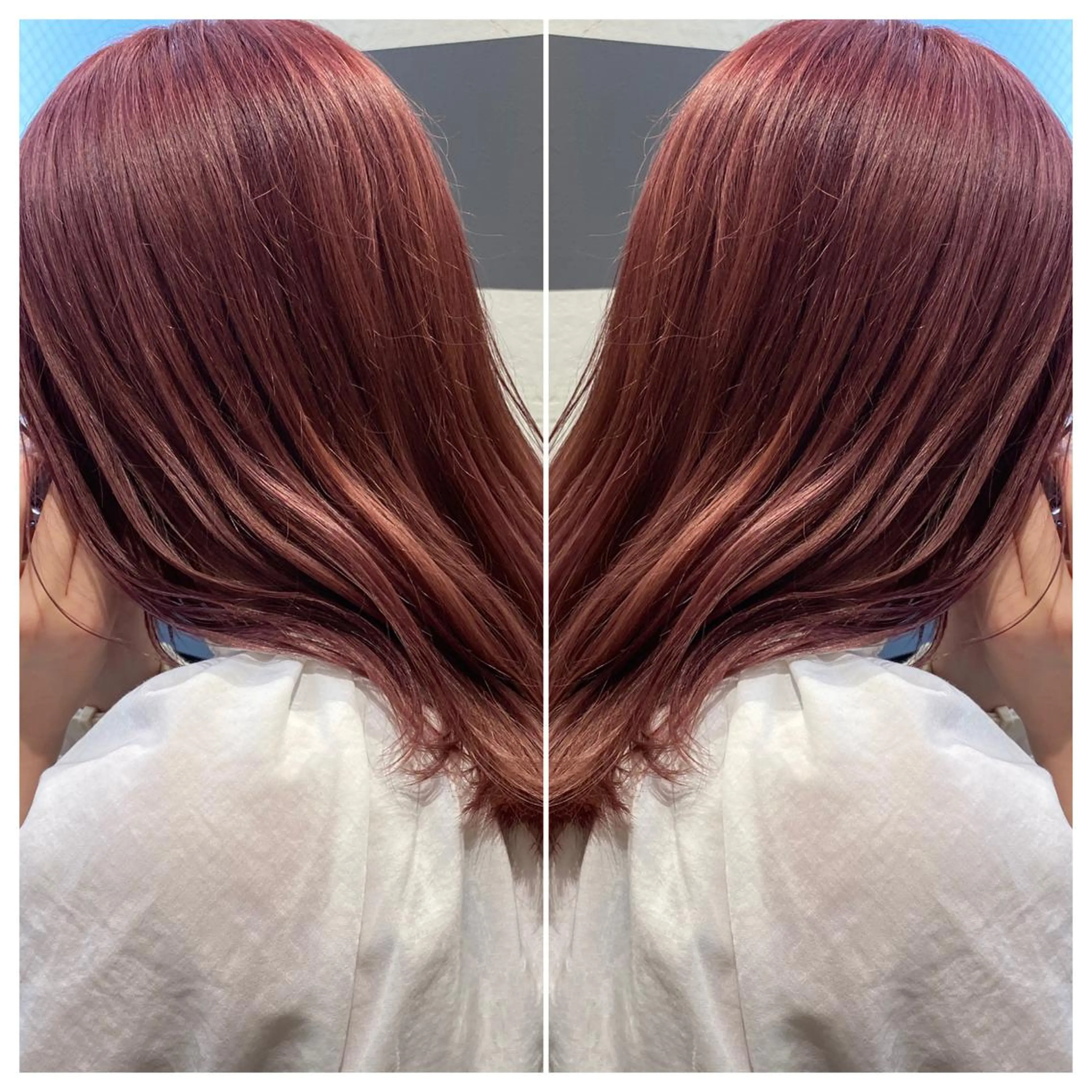 セミロング カラー ヘアアレンジ ブリーチ ケアブリーチ カット ヘアカラー 竹内啓太 ボブのヘアスタイル