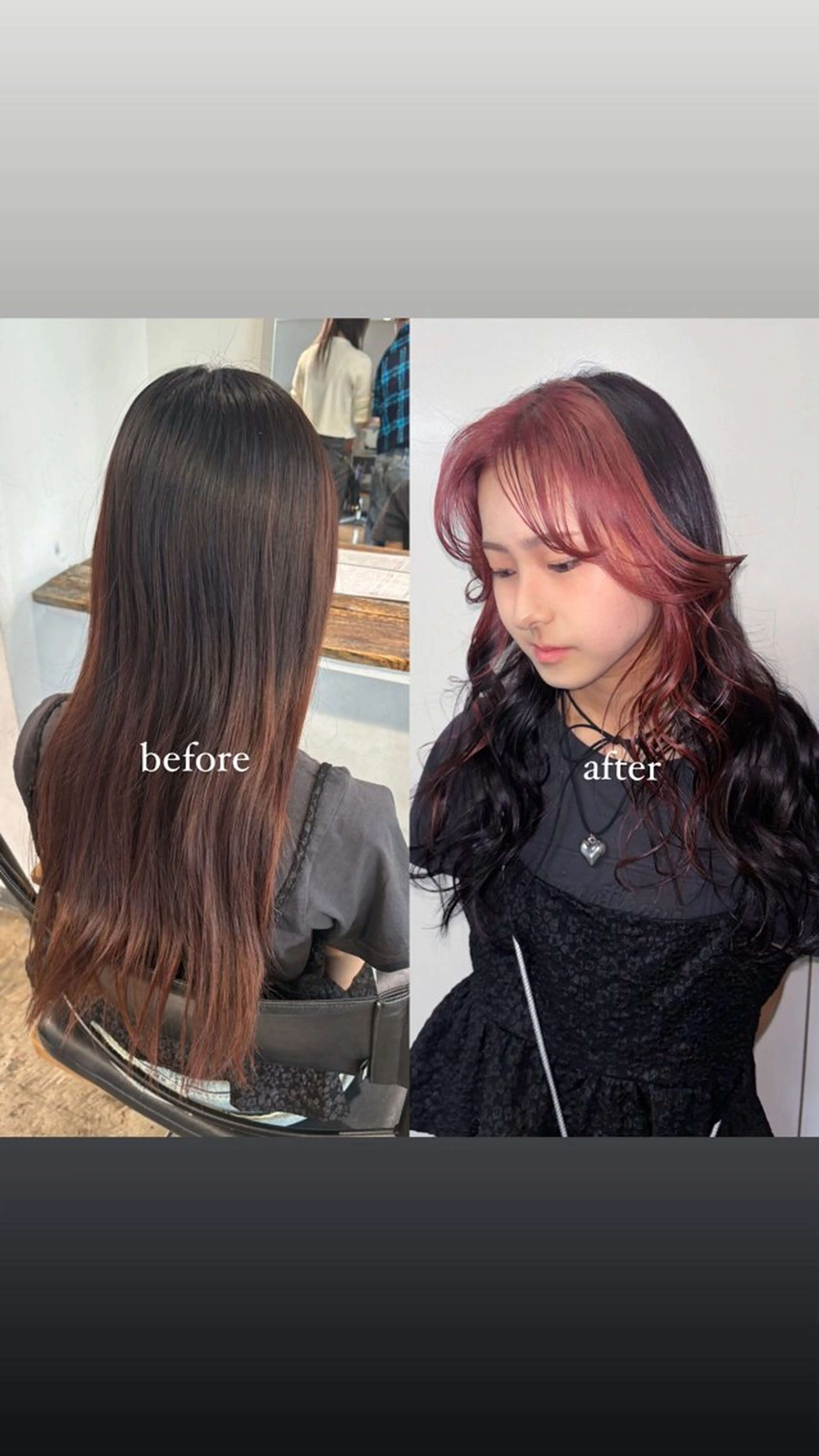 セミロング カラー 💫miyu💫デザ インカラー/アレンジのヘアスタイル