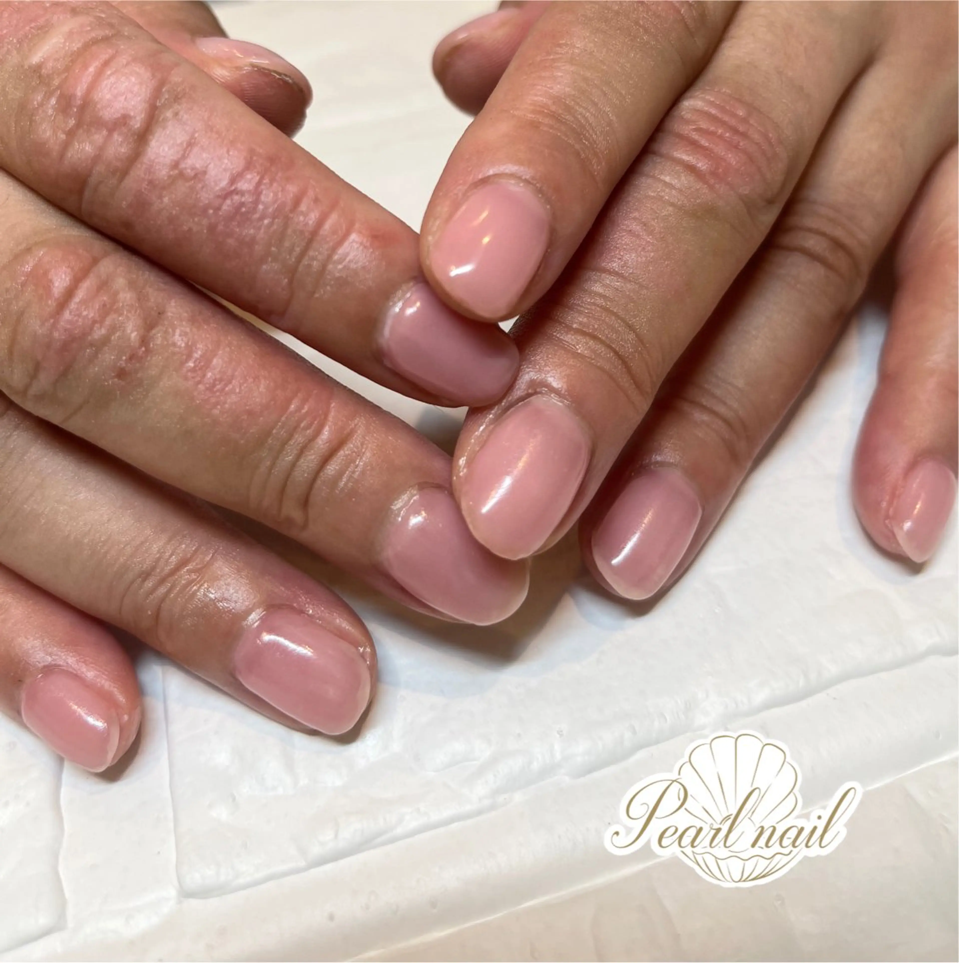 ネイル オフィスネイル ワンカラーネイル ピンク Pearl nail辻堂店所属・Pearl nail 辻堂店/ ちかこのネイルデザイン
